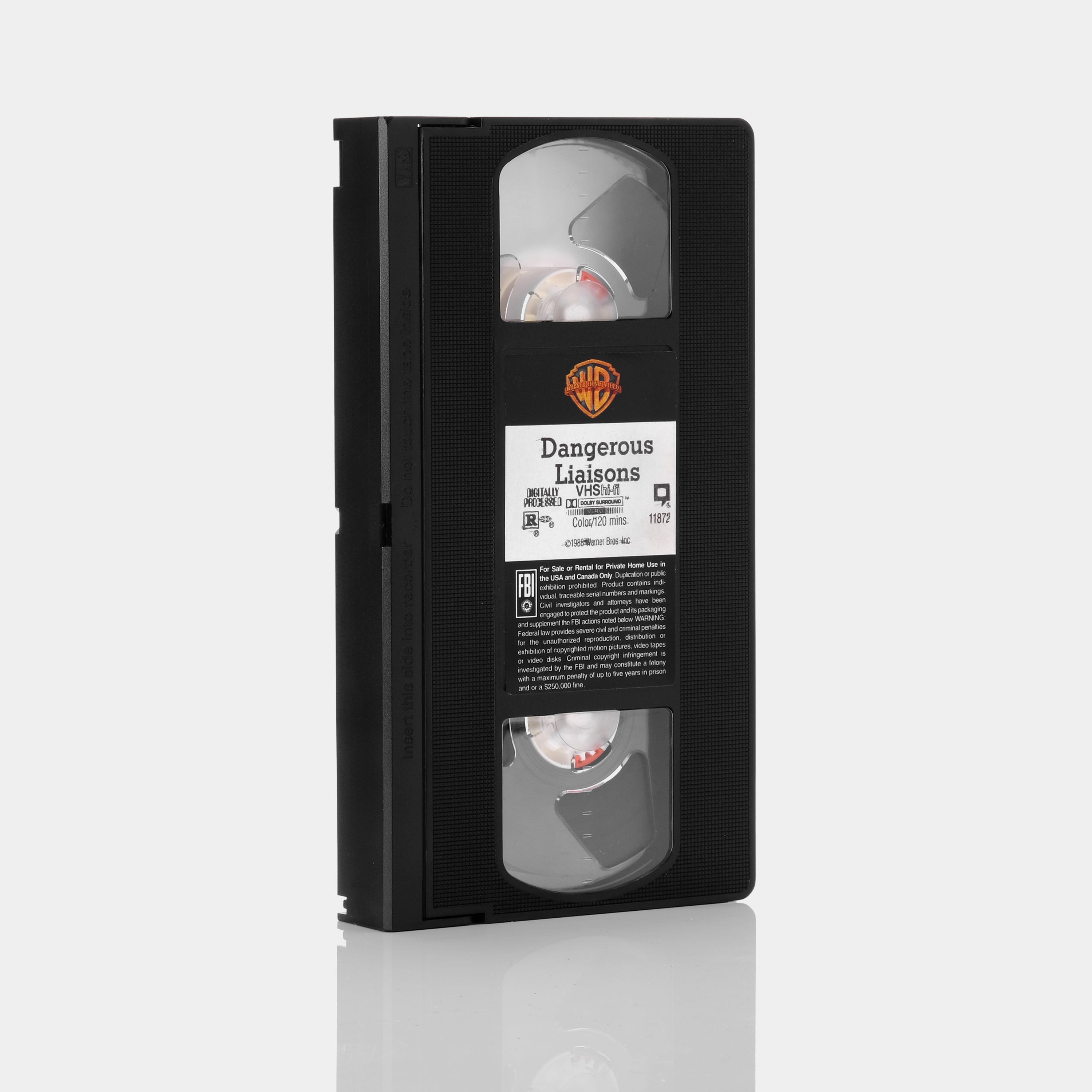 Dangerous Liaisons VHS Tape