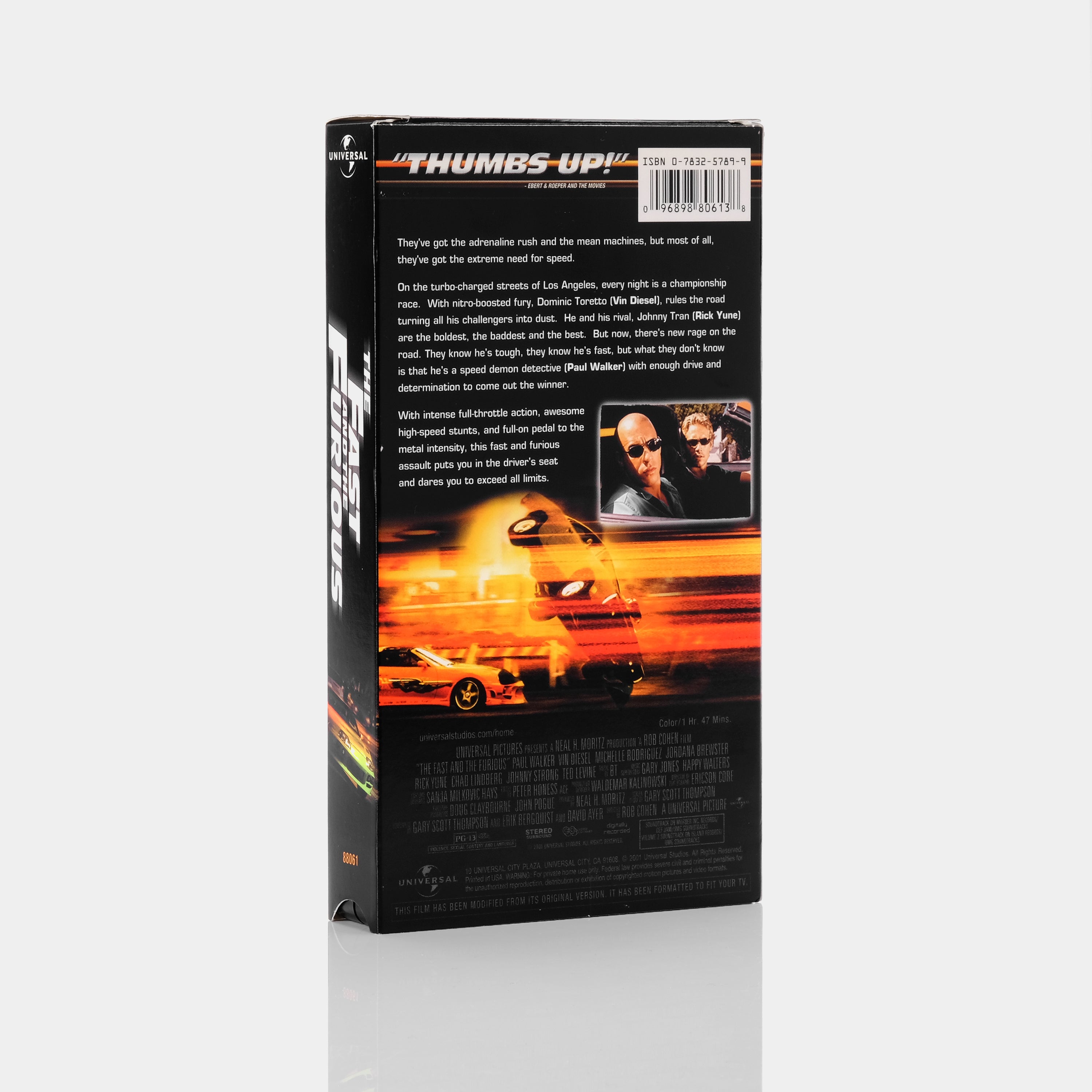 The Fast And The Furious VHS Tape