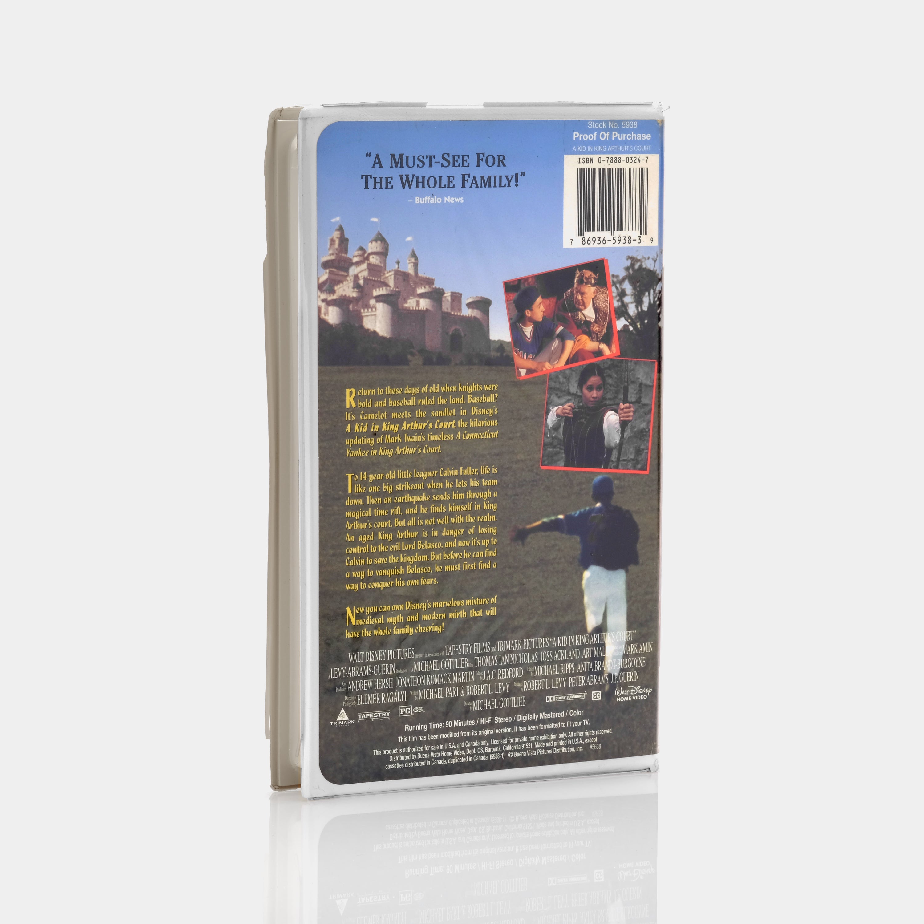Disney's A Kid In King Arthur's Court VHS Tape