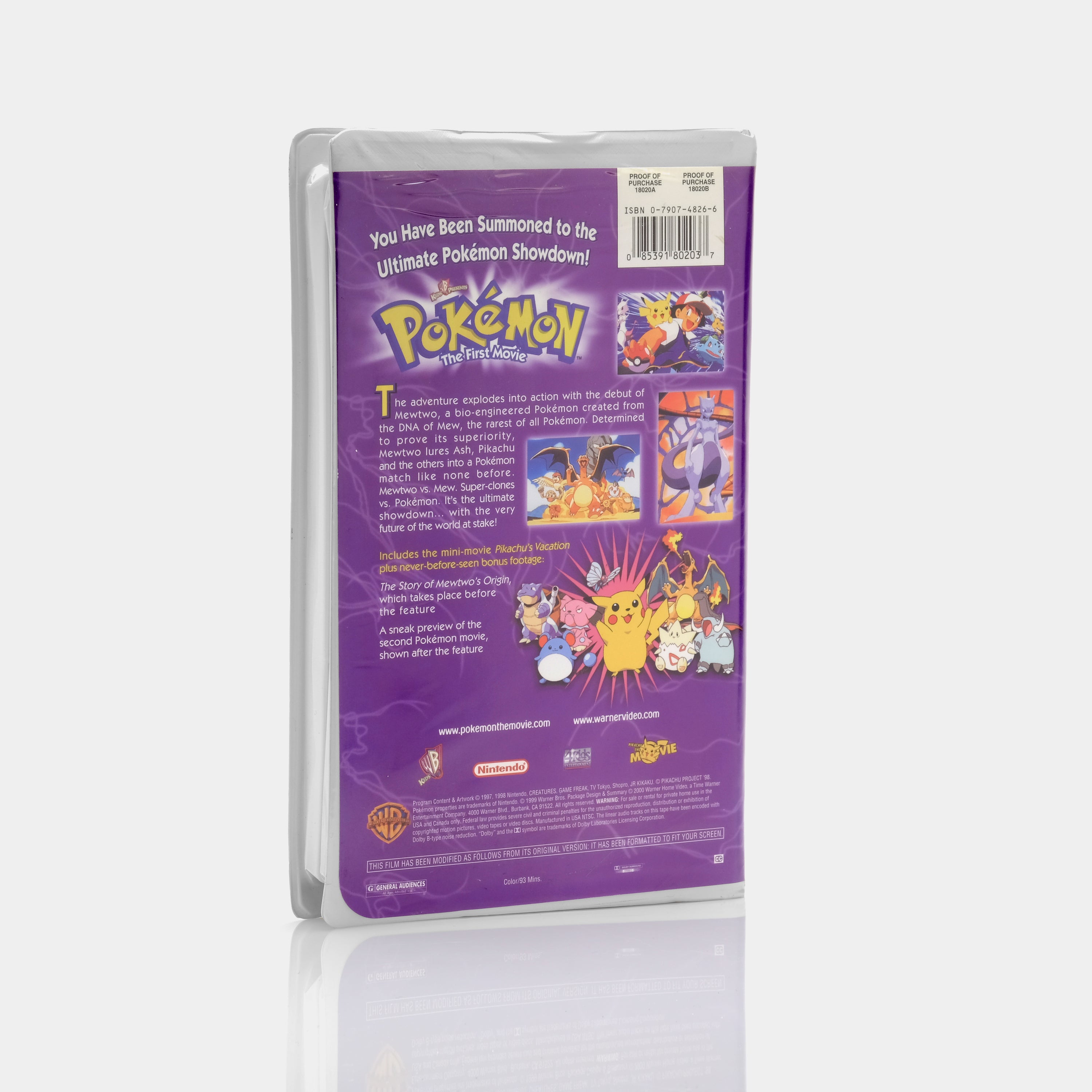 Pokémon The First Movie VHS Tape
