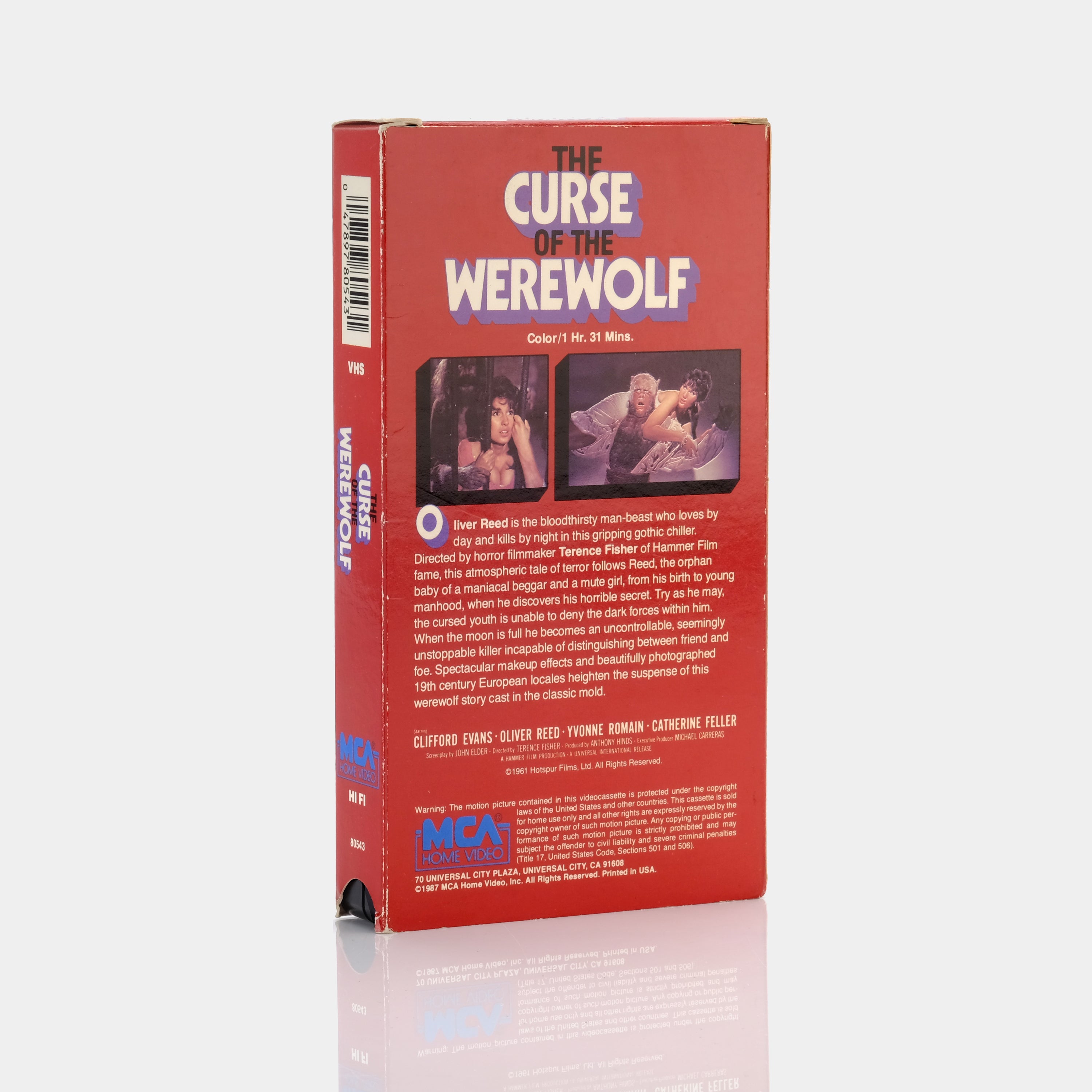 The Curse of the Werewolf VHS Tape