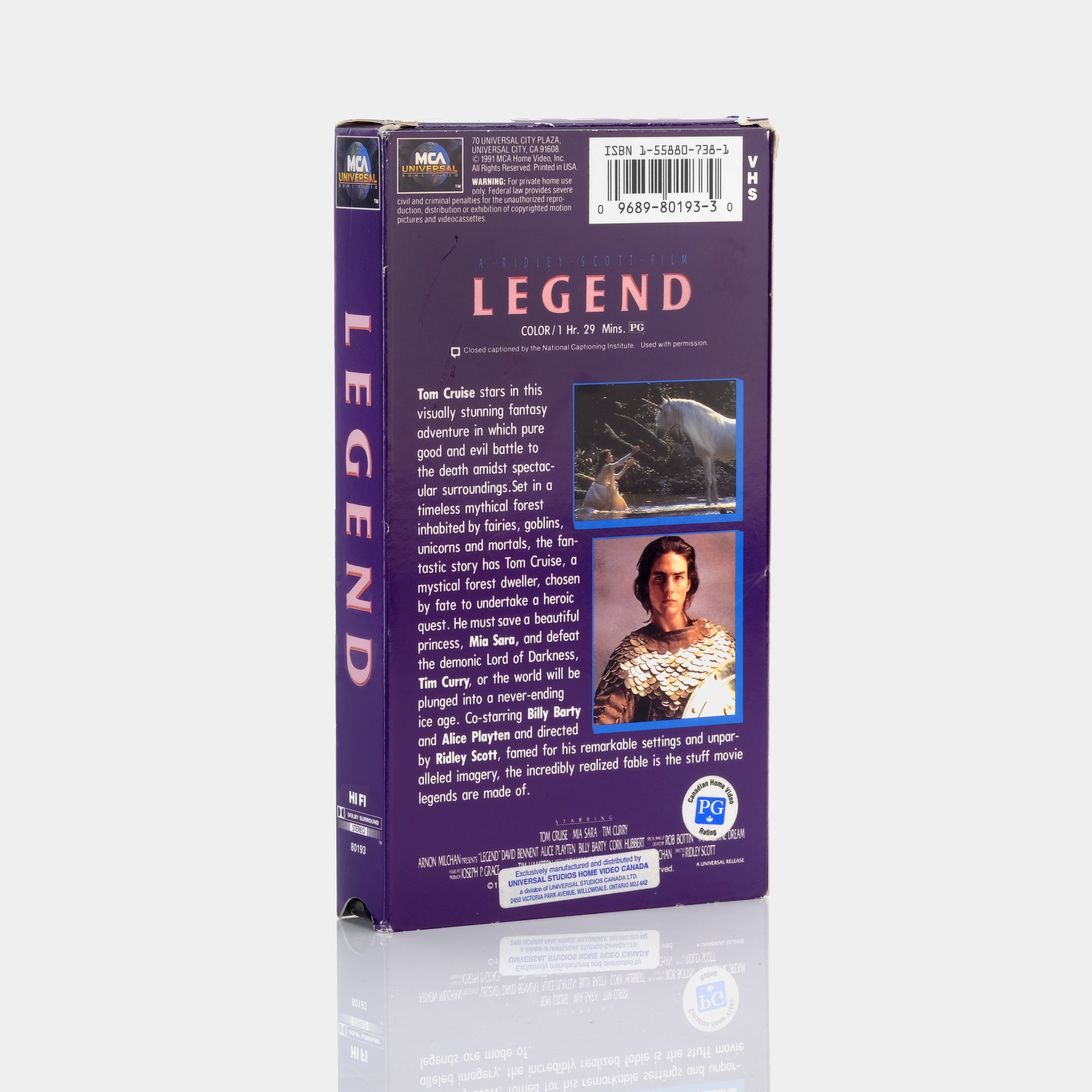 Legend VHS Tape