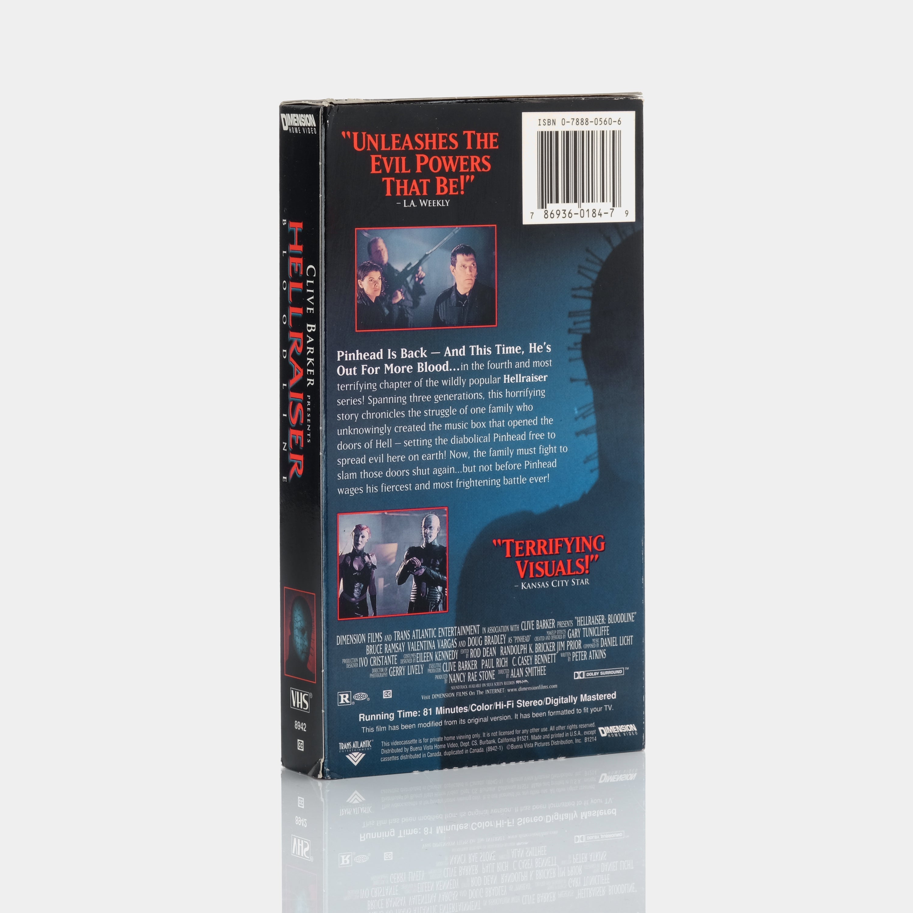 Hellraiser: Bloodline VHS Tape