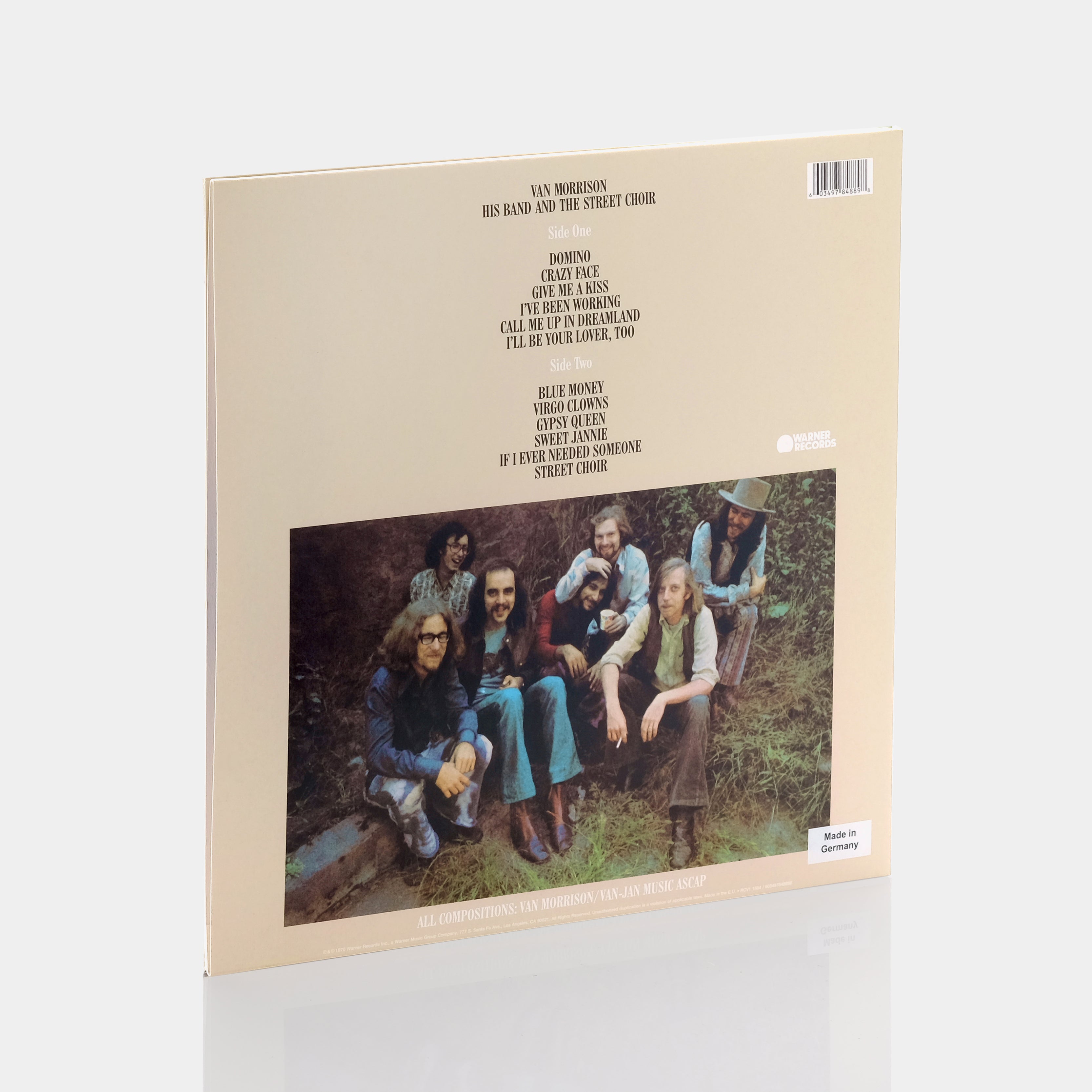 Van Morrison - His Band And The Street Choir LP Turquoise Vinyl Record