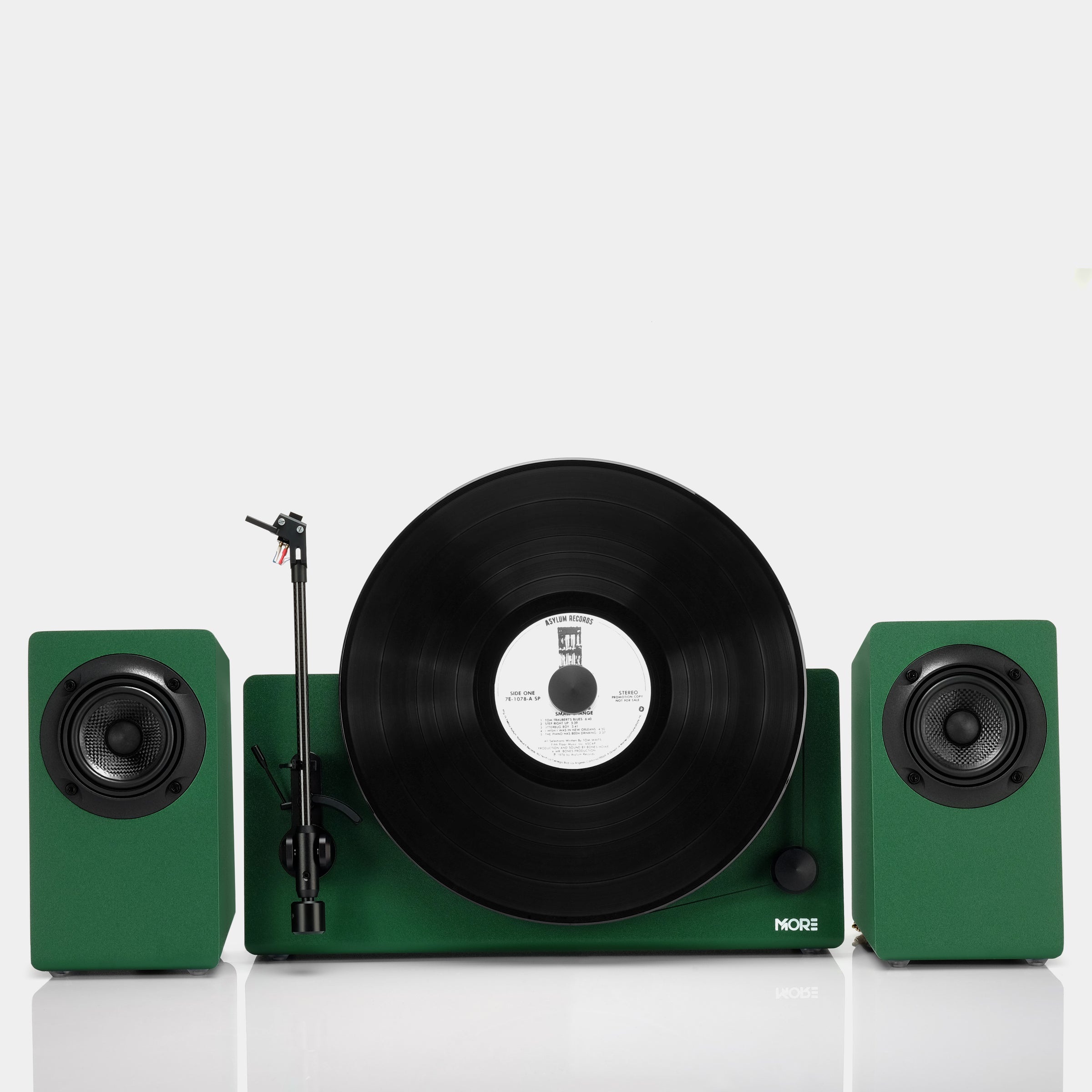 MORE Vertical Play Station Green Turntable