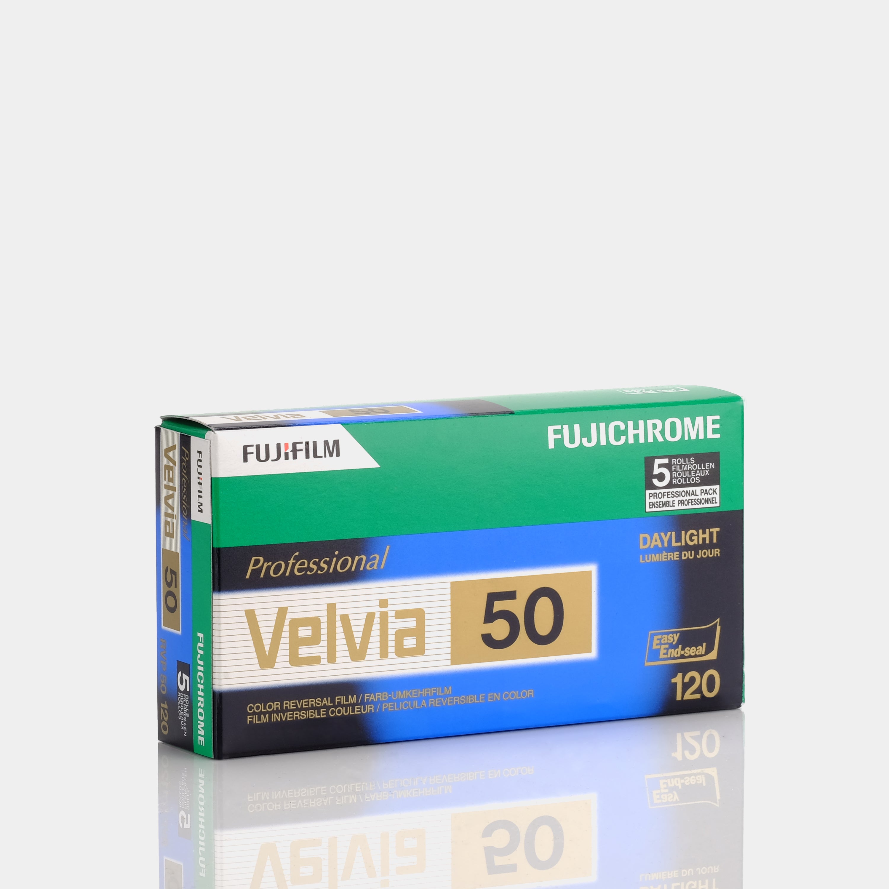 Fujichrome Velvia 50 Color 120 Film - 5 Pack