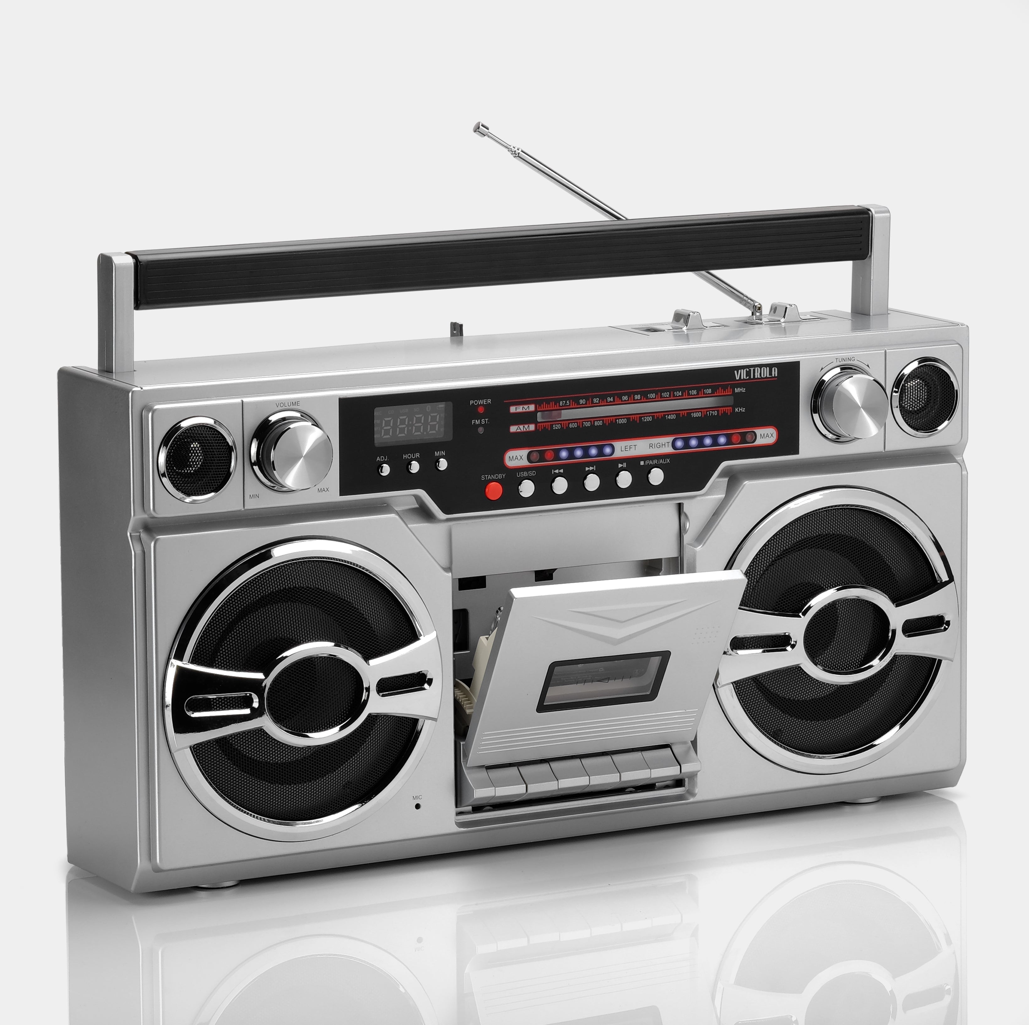 Victrola Bluetooth AM/FM Boombox Cassette Player