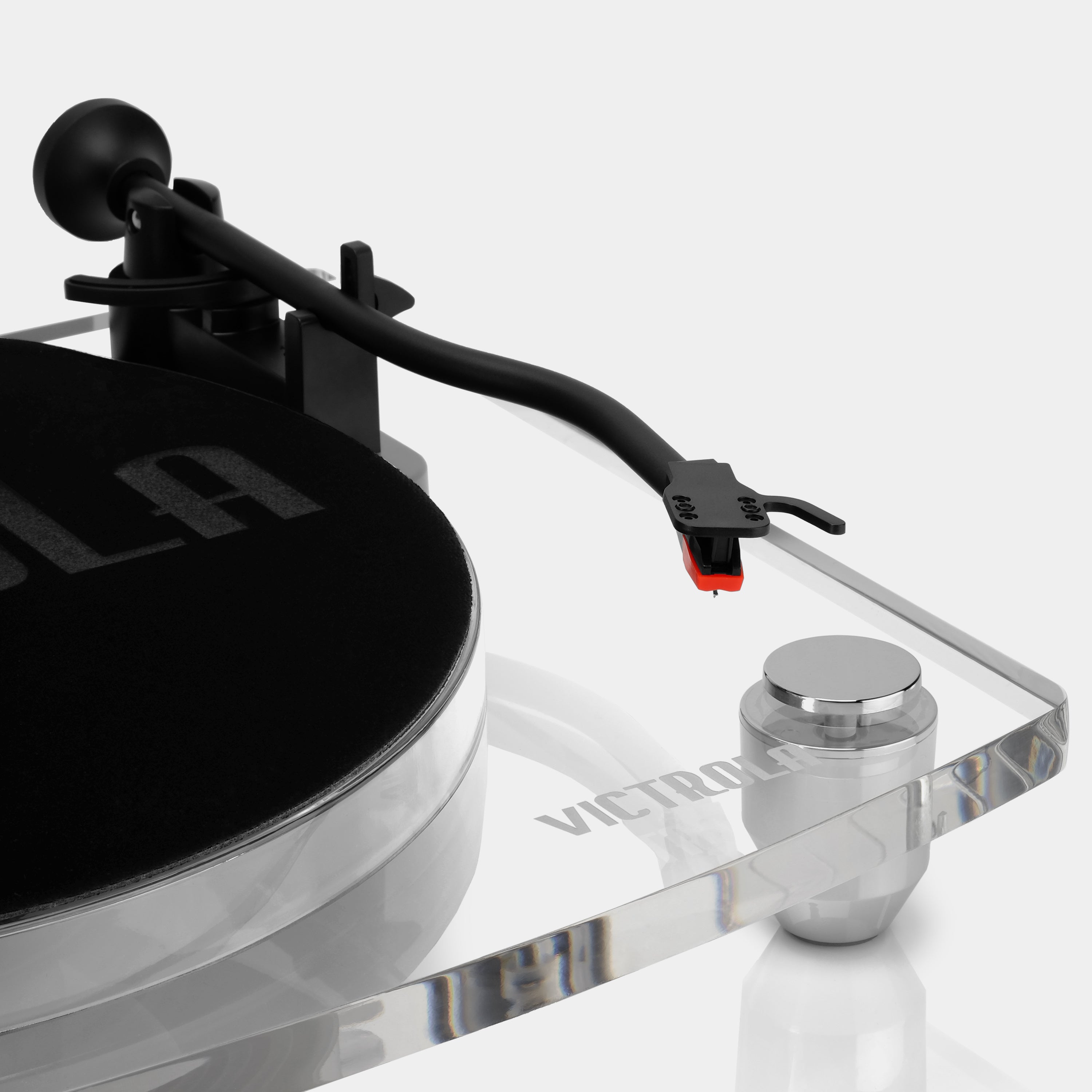 Victrola Acrylic Bluetooth Turntable and Wireless Speakers - Clear