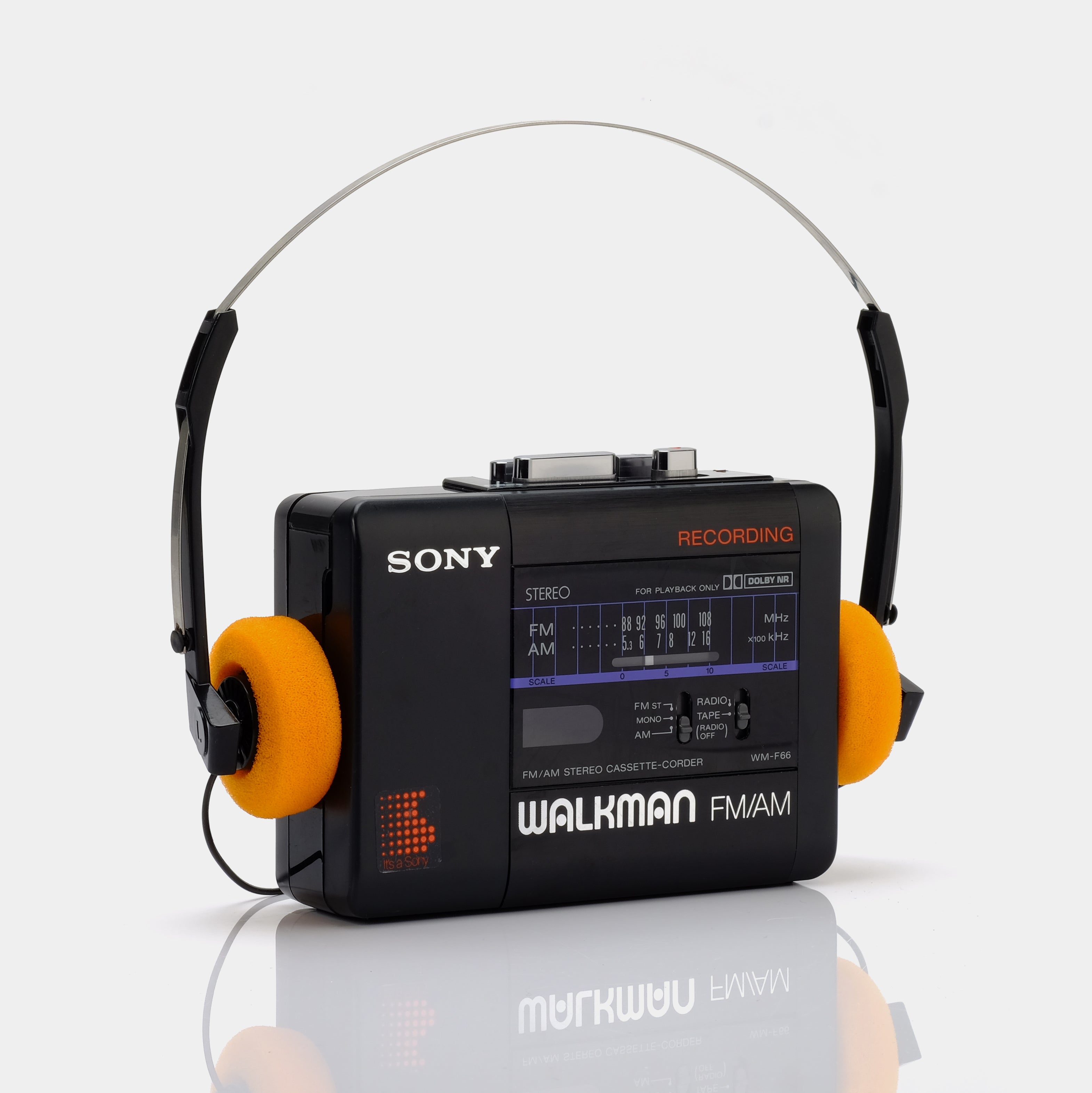 Sony Walkman WM-F66 Portable Cassette Player/Recorder