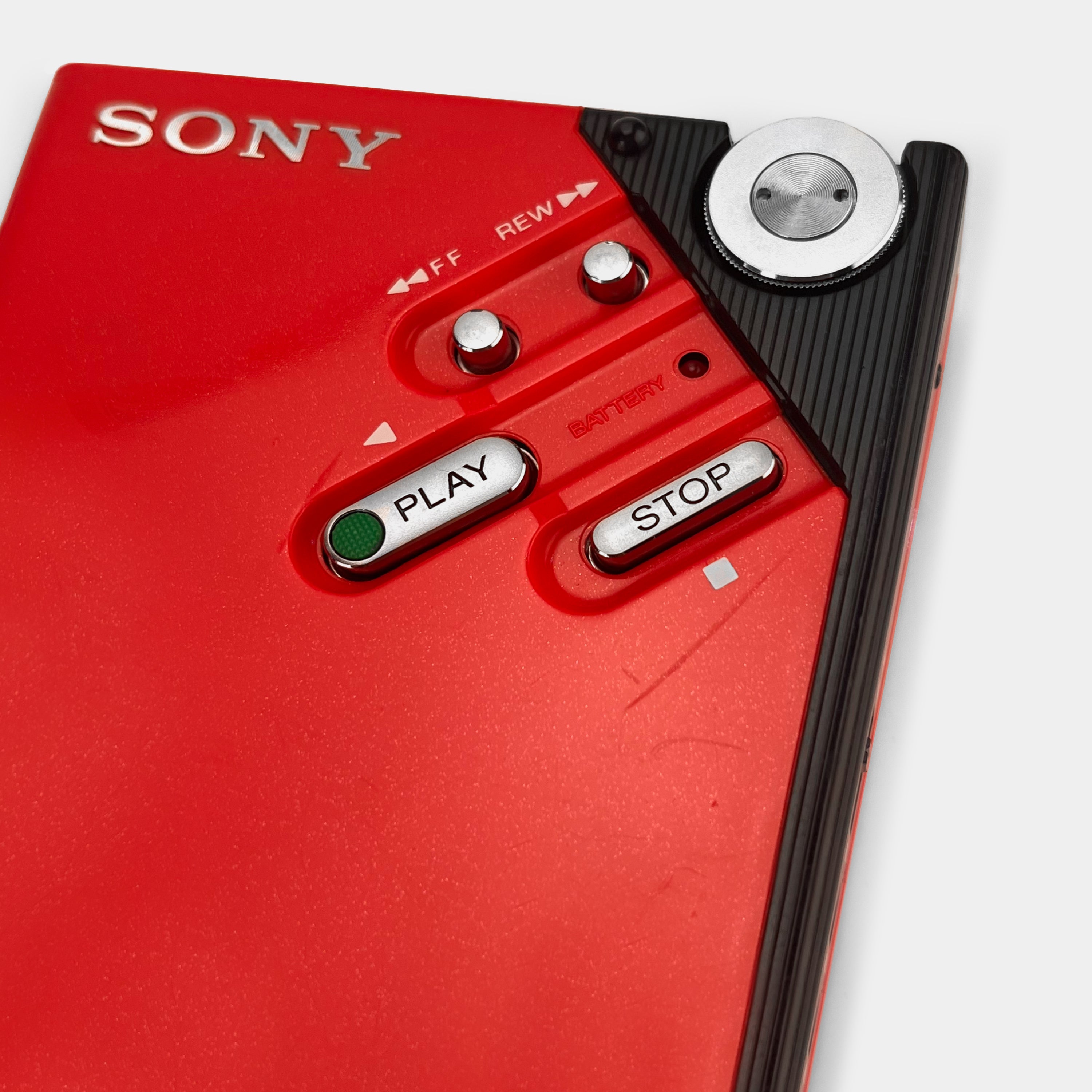 Sony Walkman II Red WM-2 Portable Cassette Player