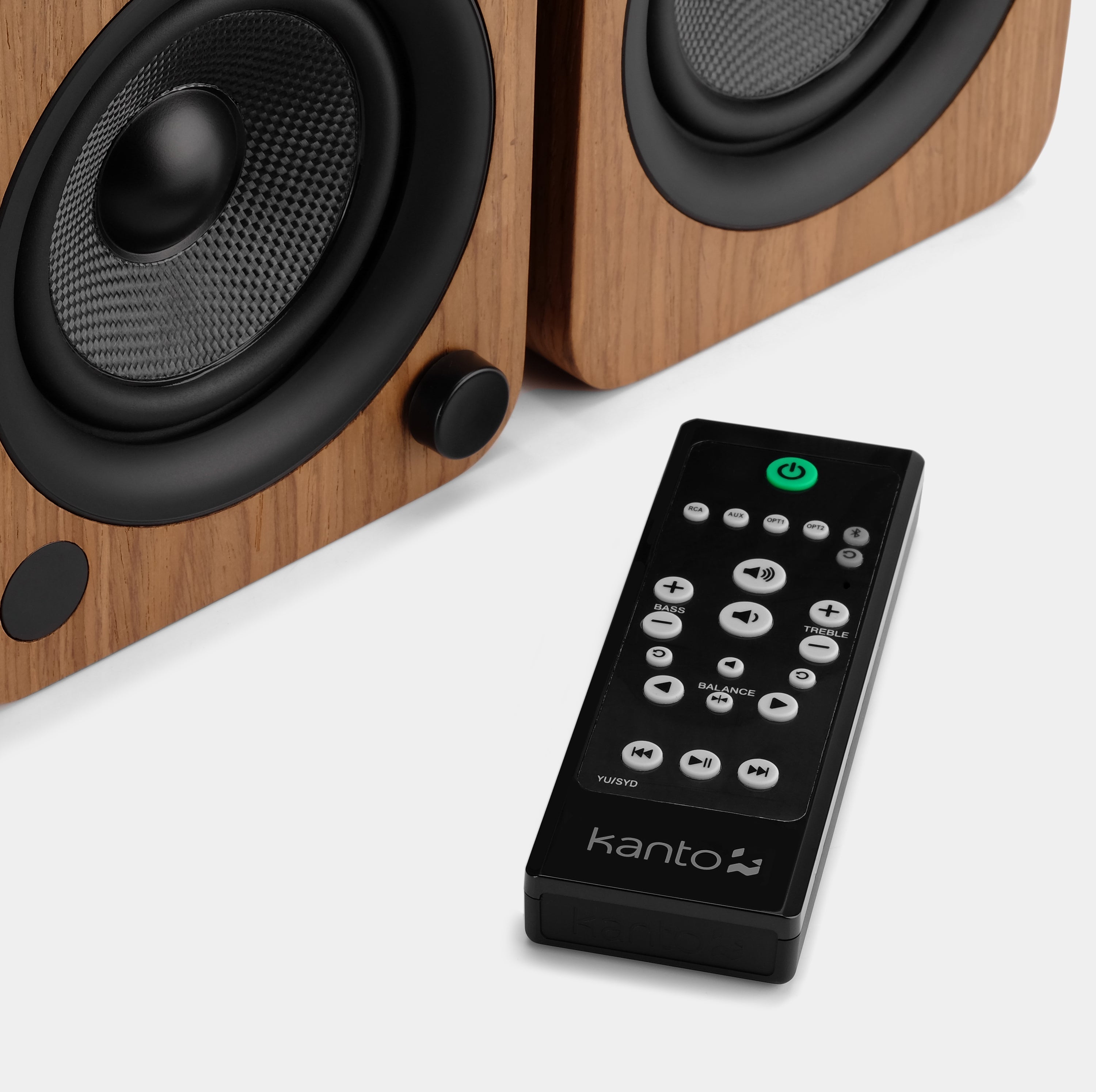 Kanto YU4 Powered Speakers - Walnut