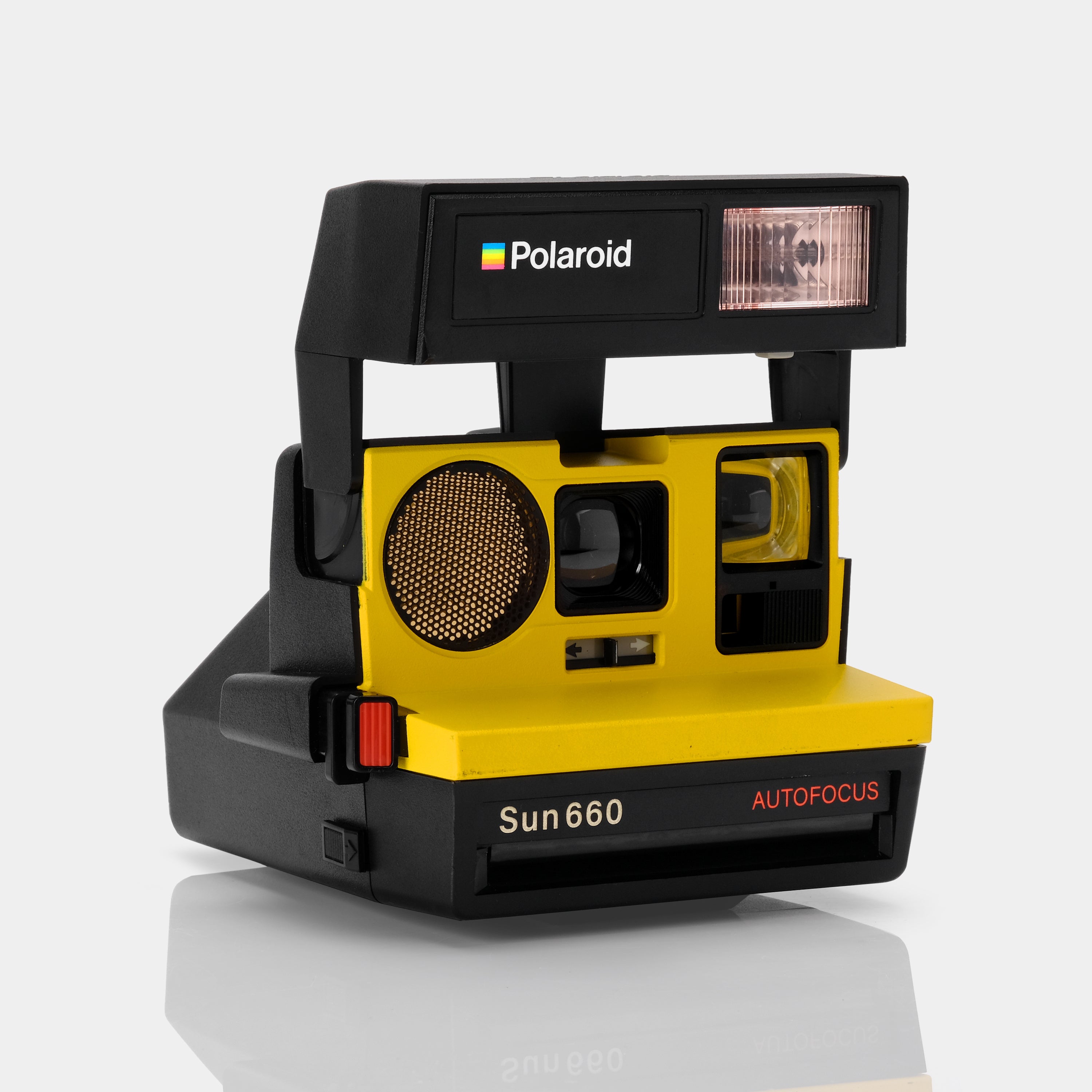 Polaroid 600 Sun660 Autofocus Canary Instant Film Camera