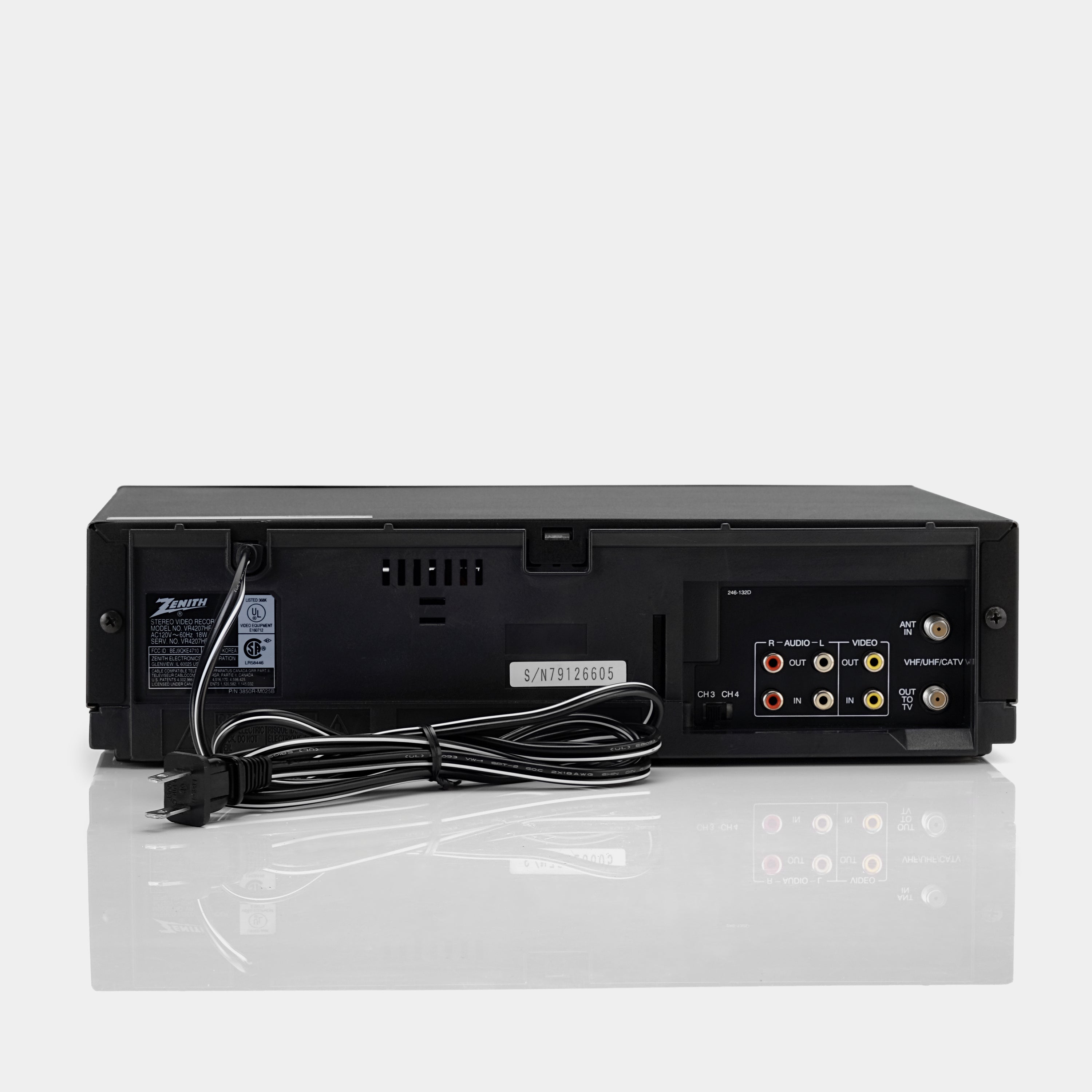 Zenith VR4207HF VCR VHS Player