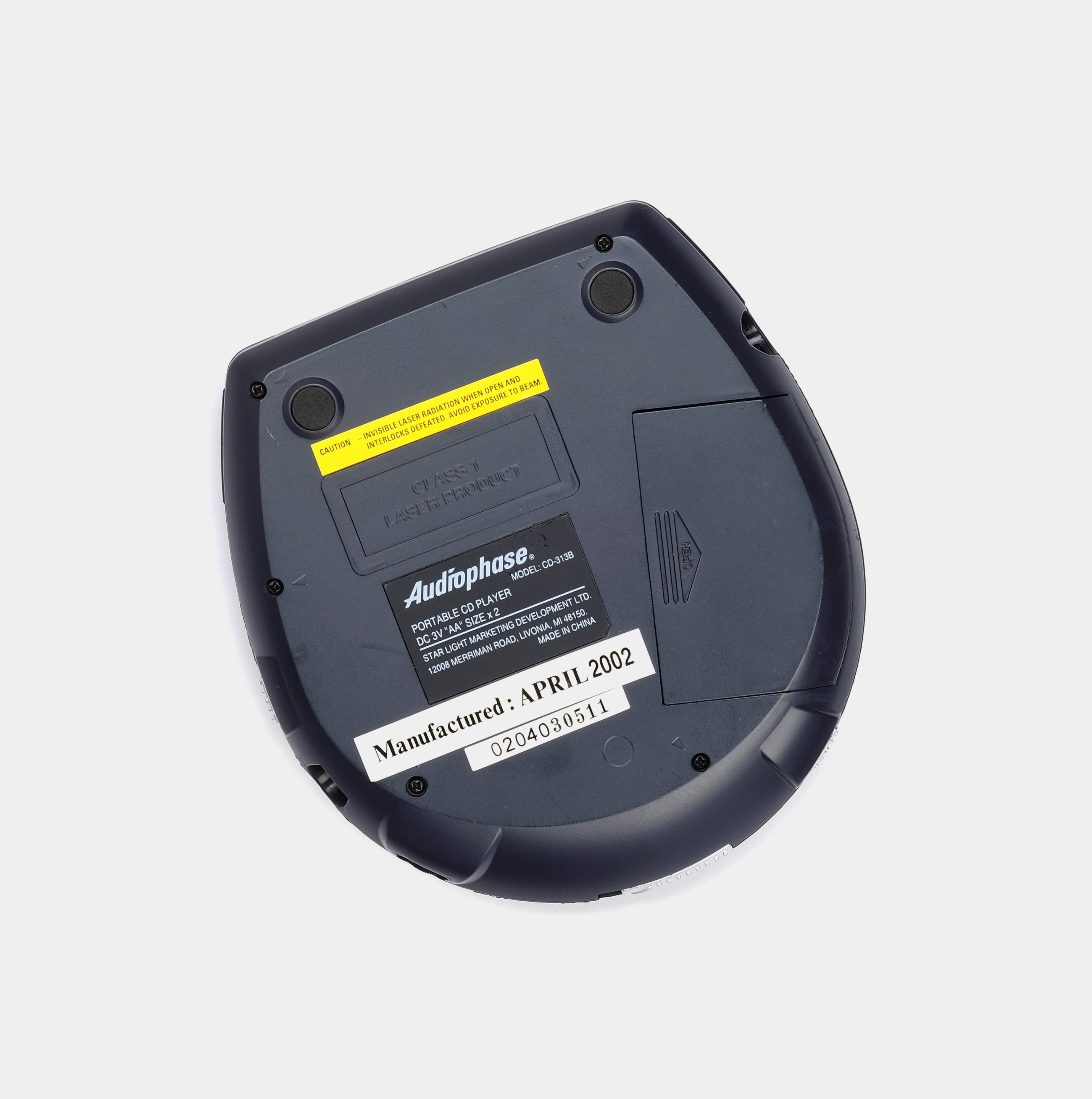 Audiophase CD-313B Portable CD Player