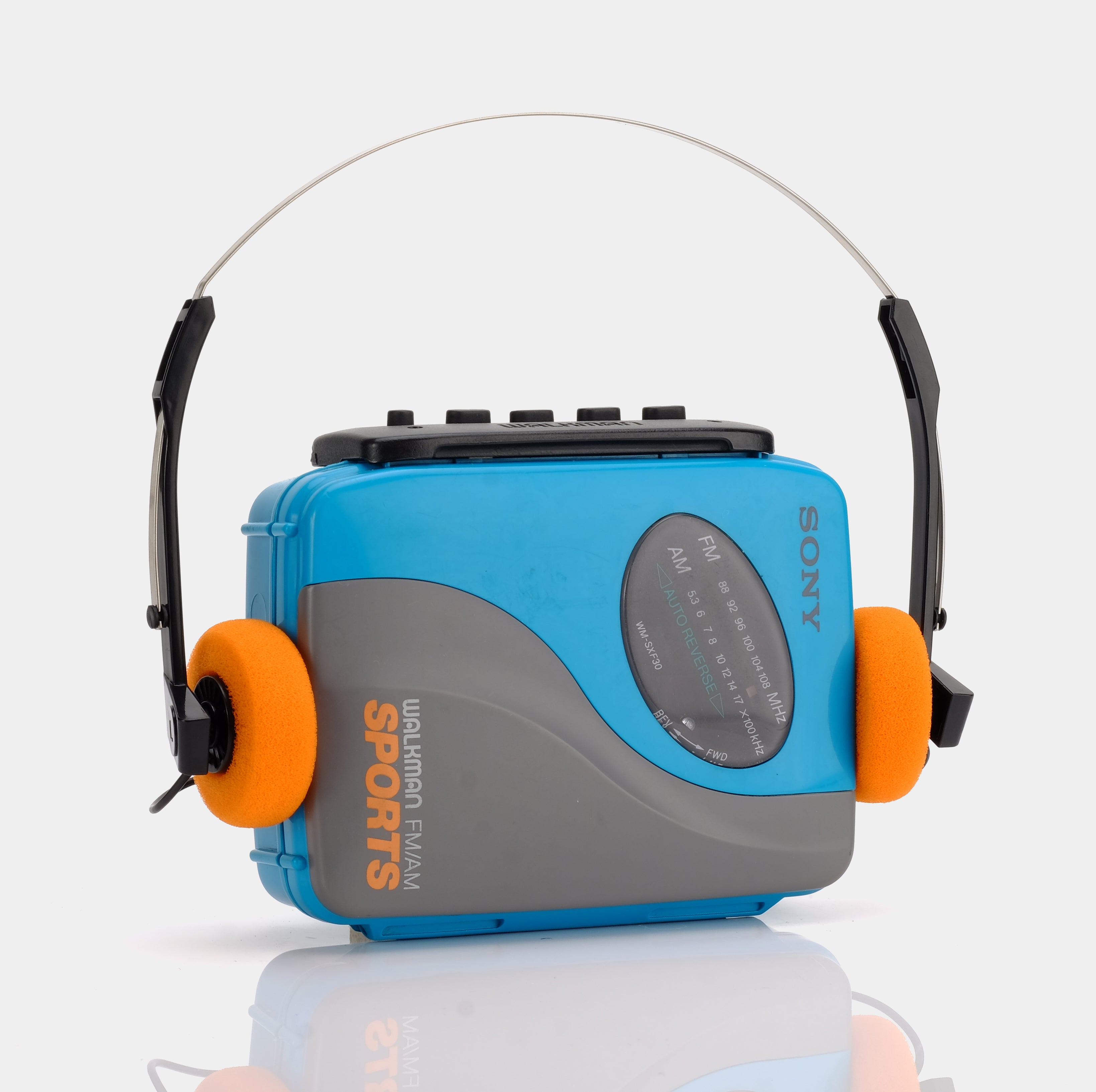 Sony Sports Walkman WM-SXF30 Blue AM/FM Portable Cassette Player