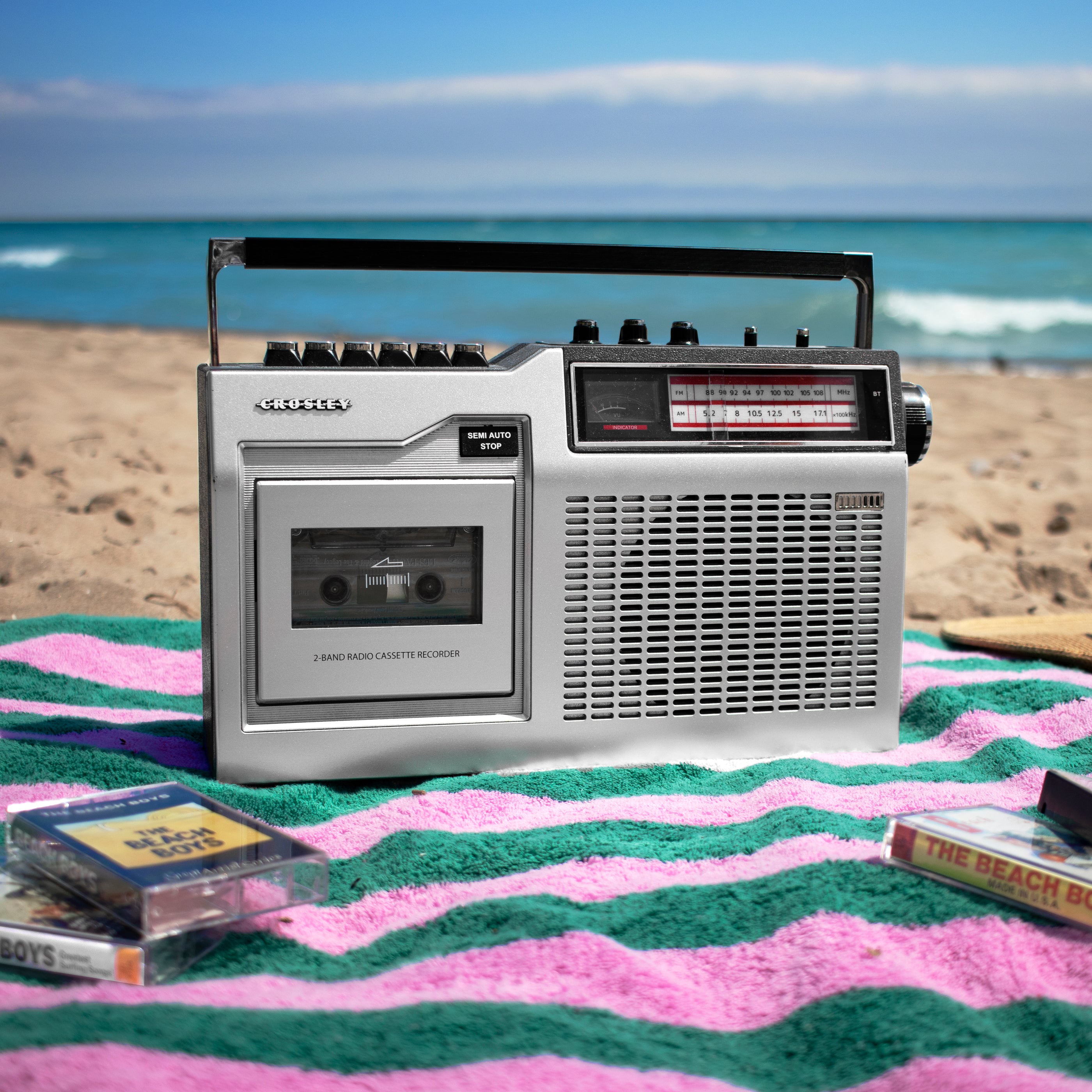 Crosley CT200 AM/FM Boombox Cassette Player