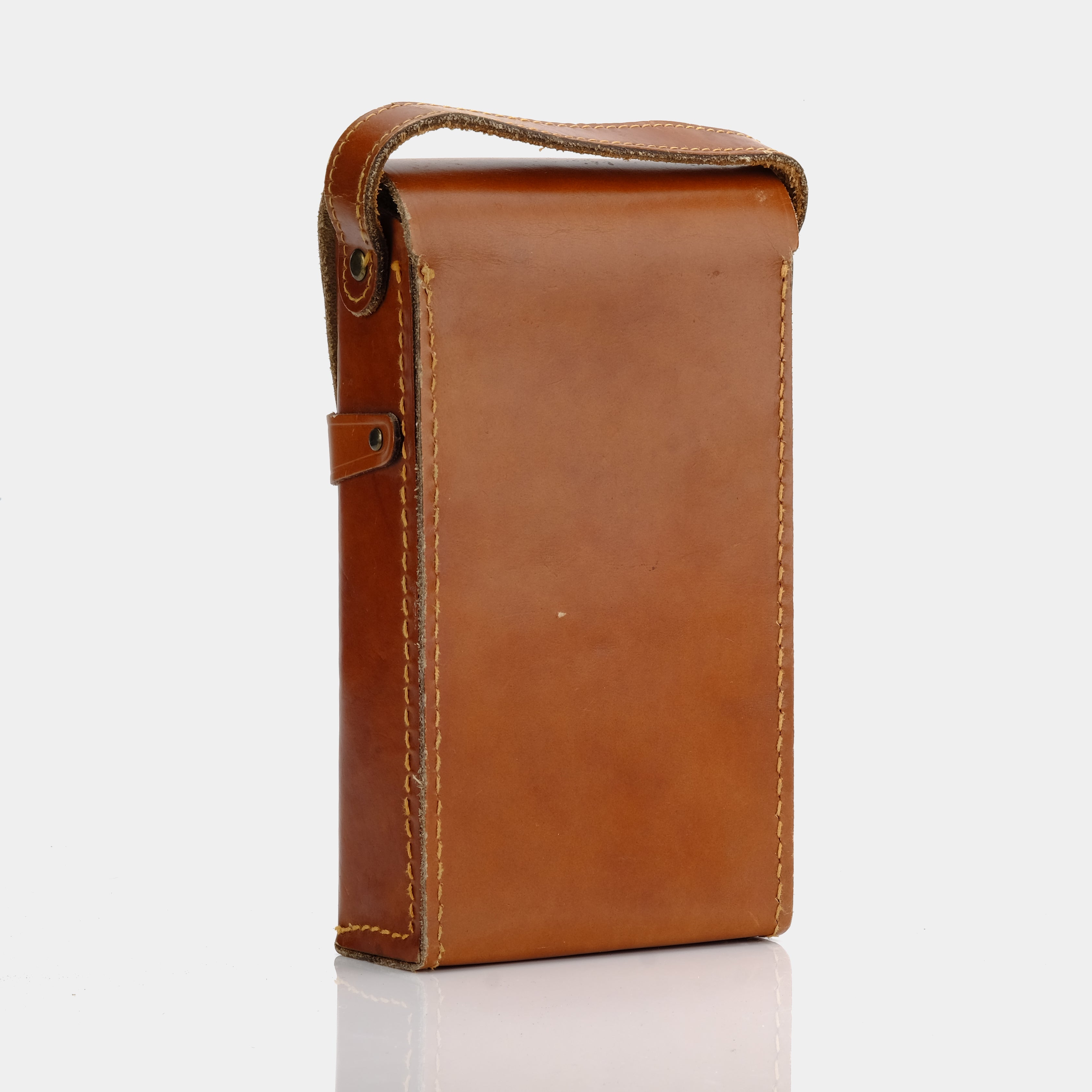 Brown Leather Folding Instant Camera Case