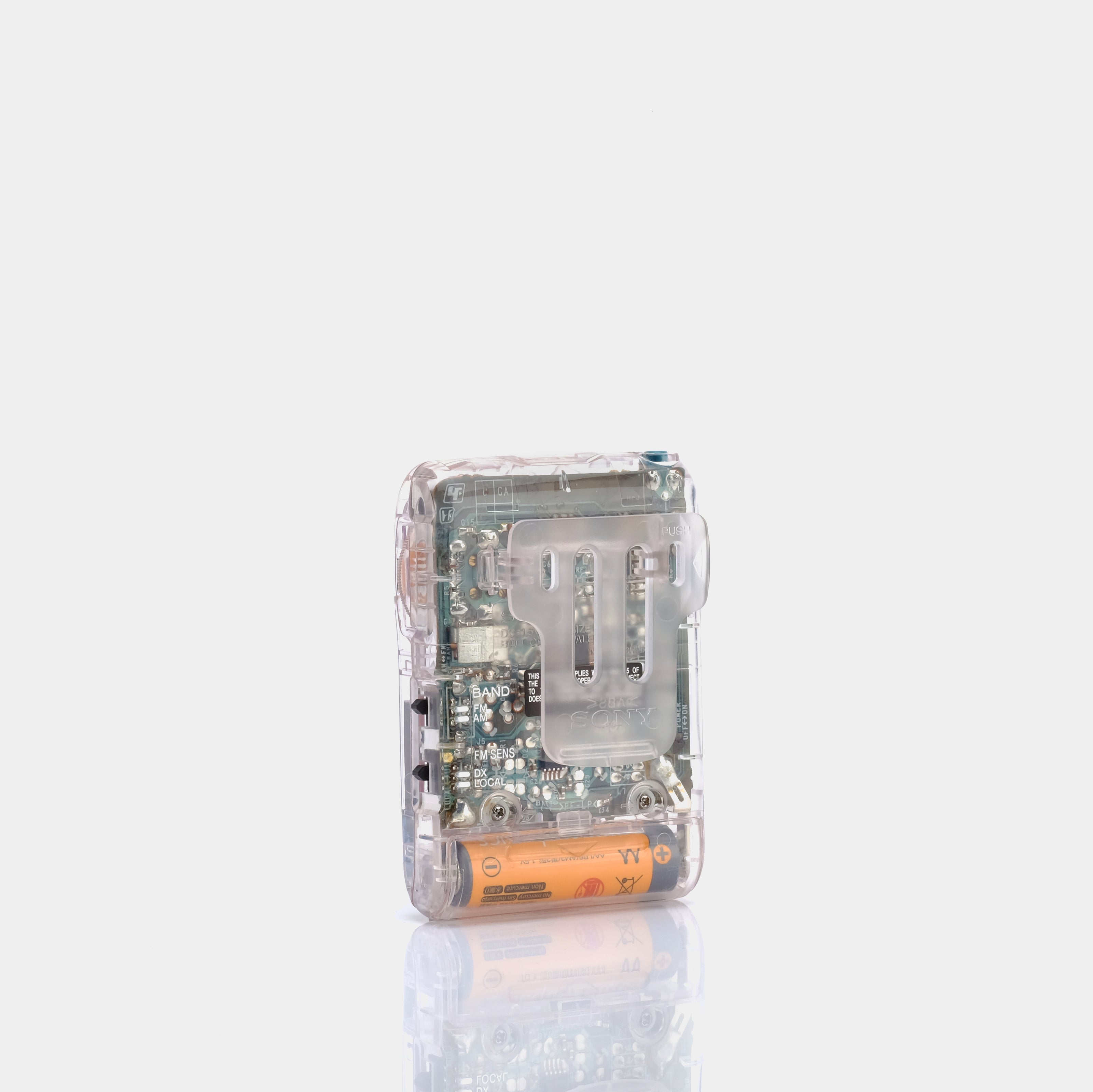 Sony Walkman Clear Transparent AM/FM Portable Prison Radio