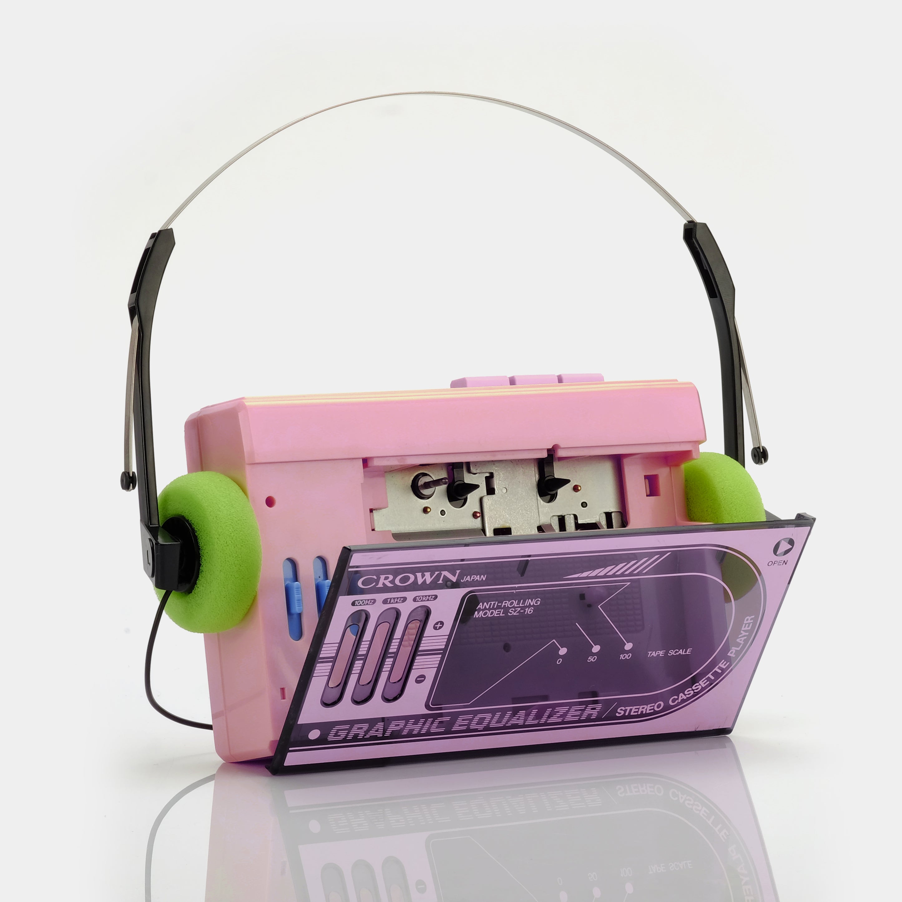 Crown CZ-16 Pink Portable Cassette Player