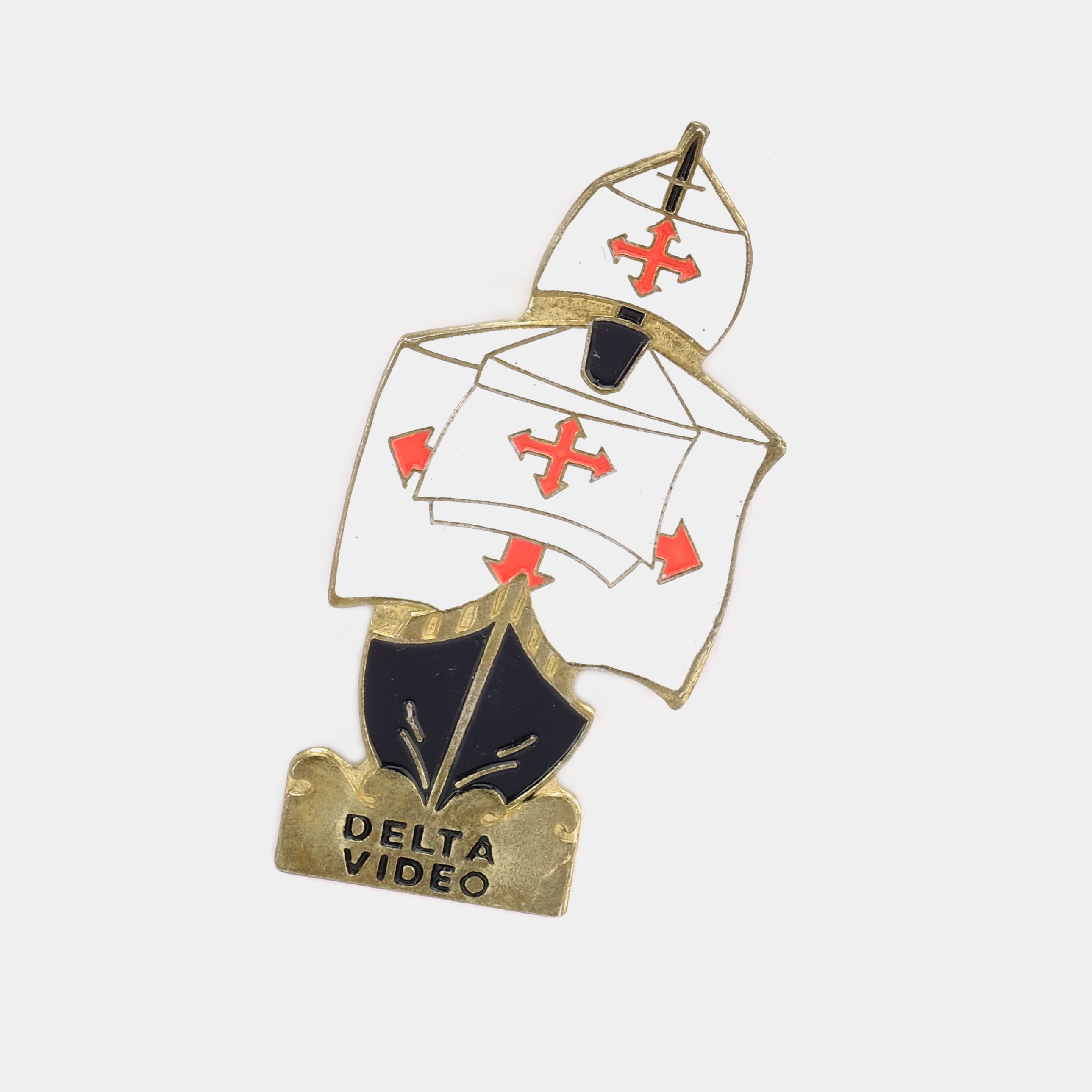 Delta Video Vintage Enamel Pin
