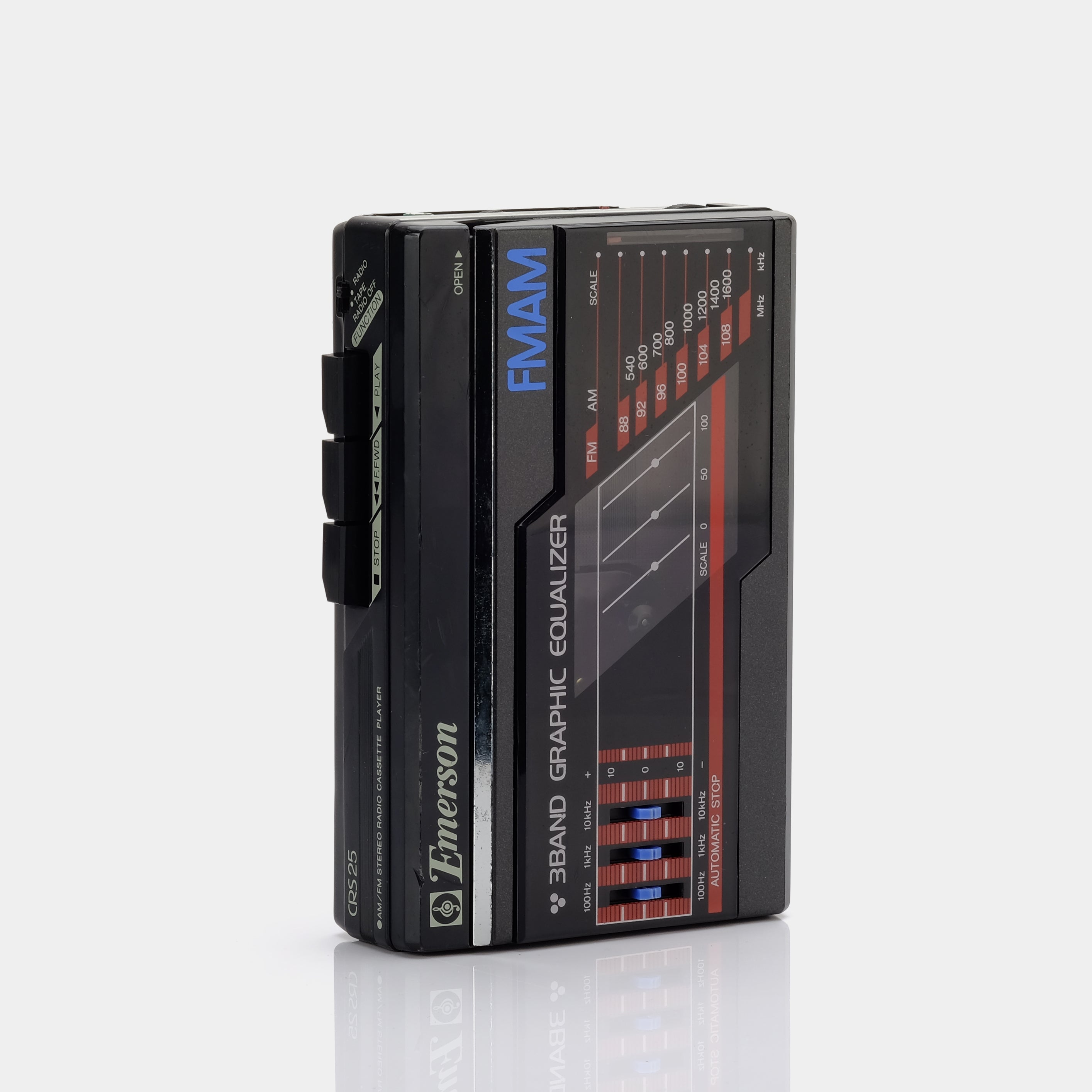 Emerson CRS25BP AM/FM Portable Cassette Player