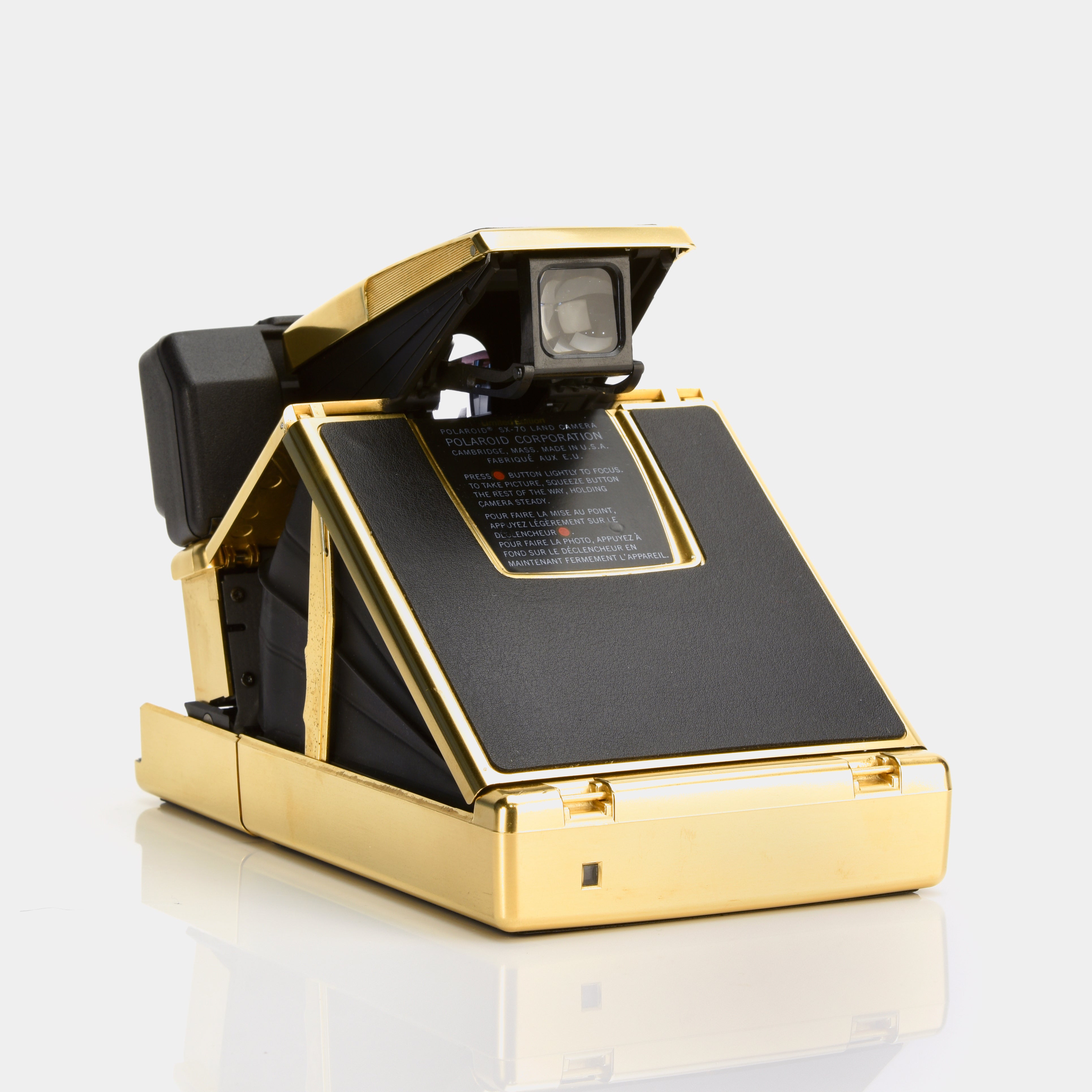 Polaroid SX-70 Sonar Autofocus Gold Plated Limited Edition Folding Instant Film Camera