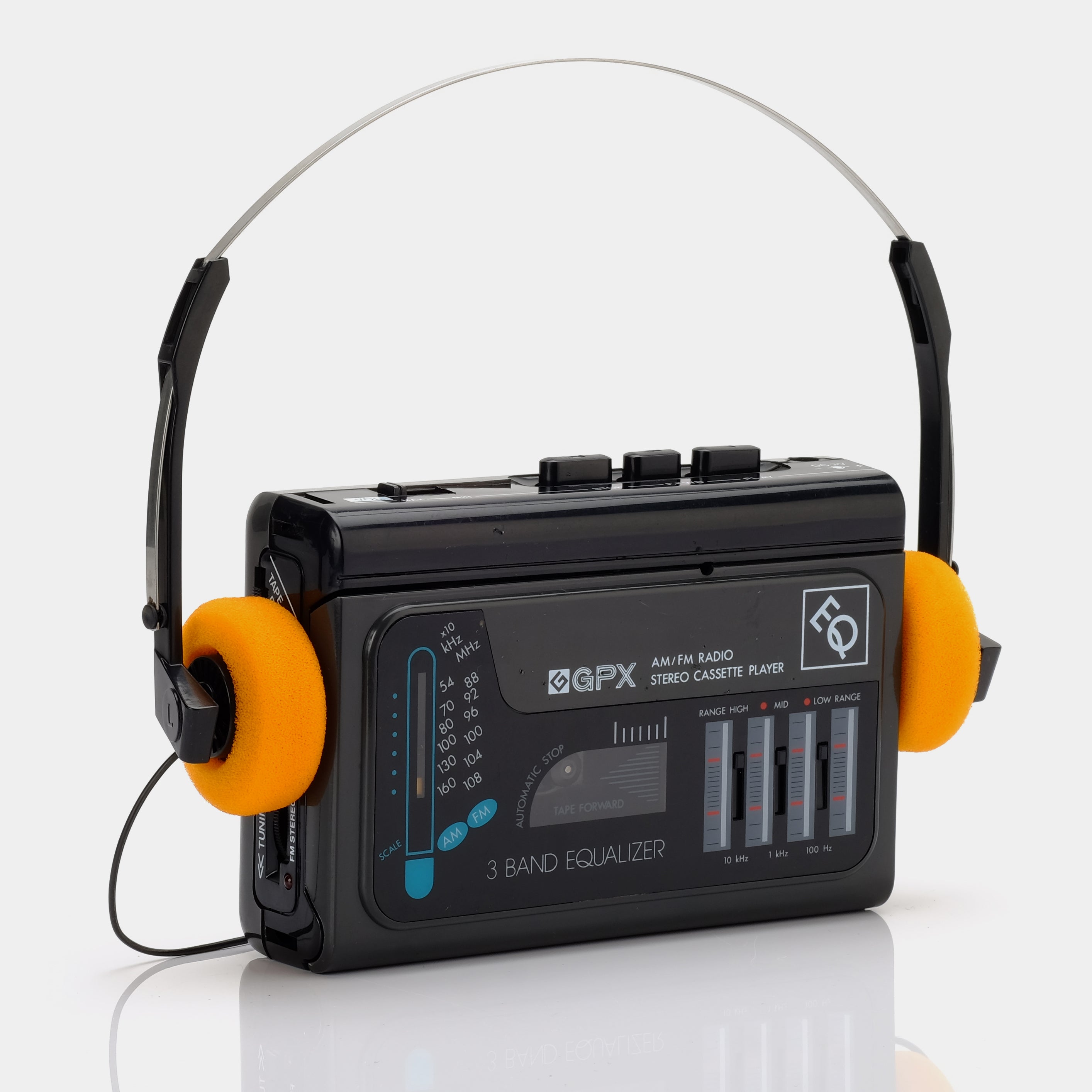 GPX C3098R Equalizer AM/FM Portable Cassette Player