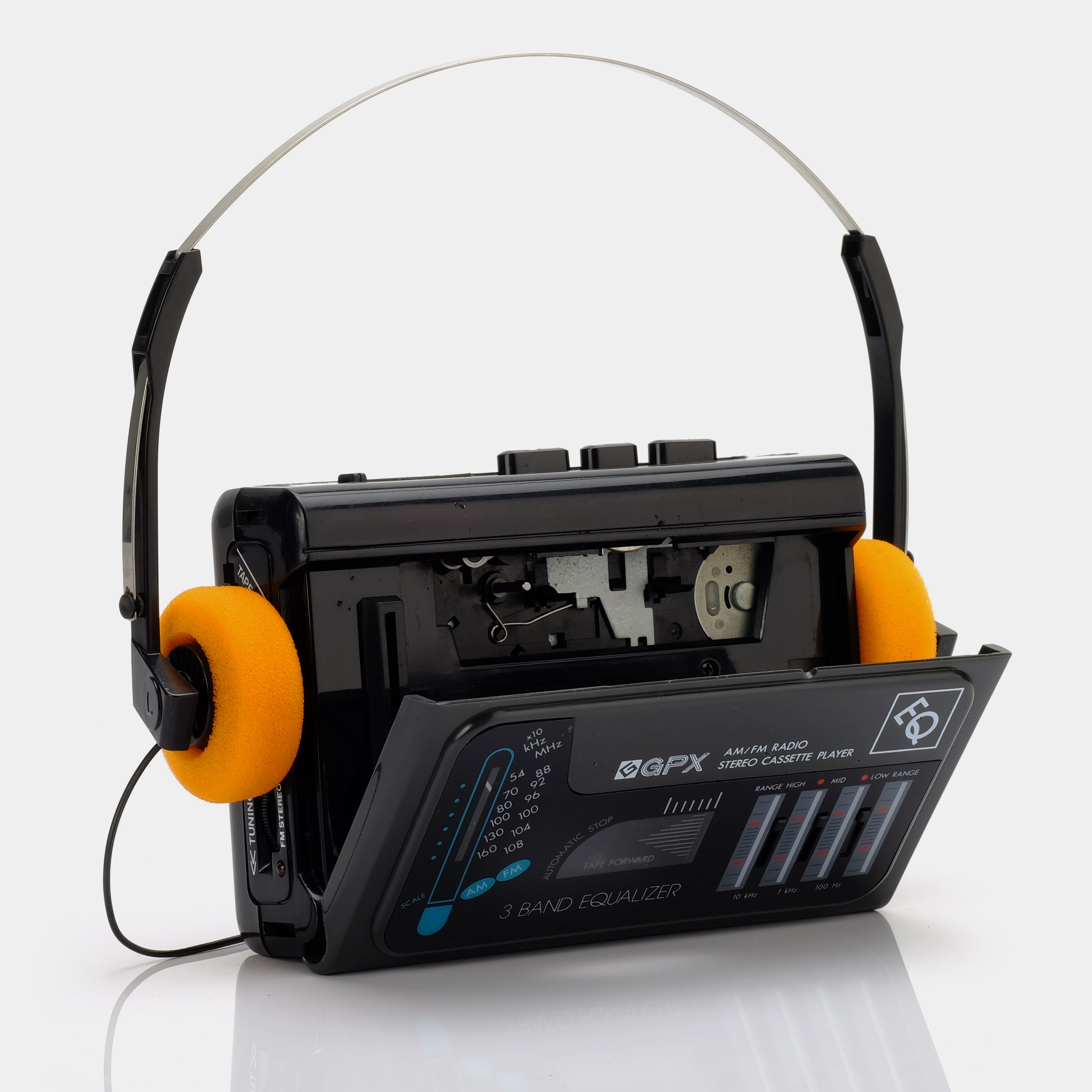 GPX C3098R Equalizer AM/FM Portable Cassette Player