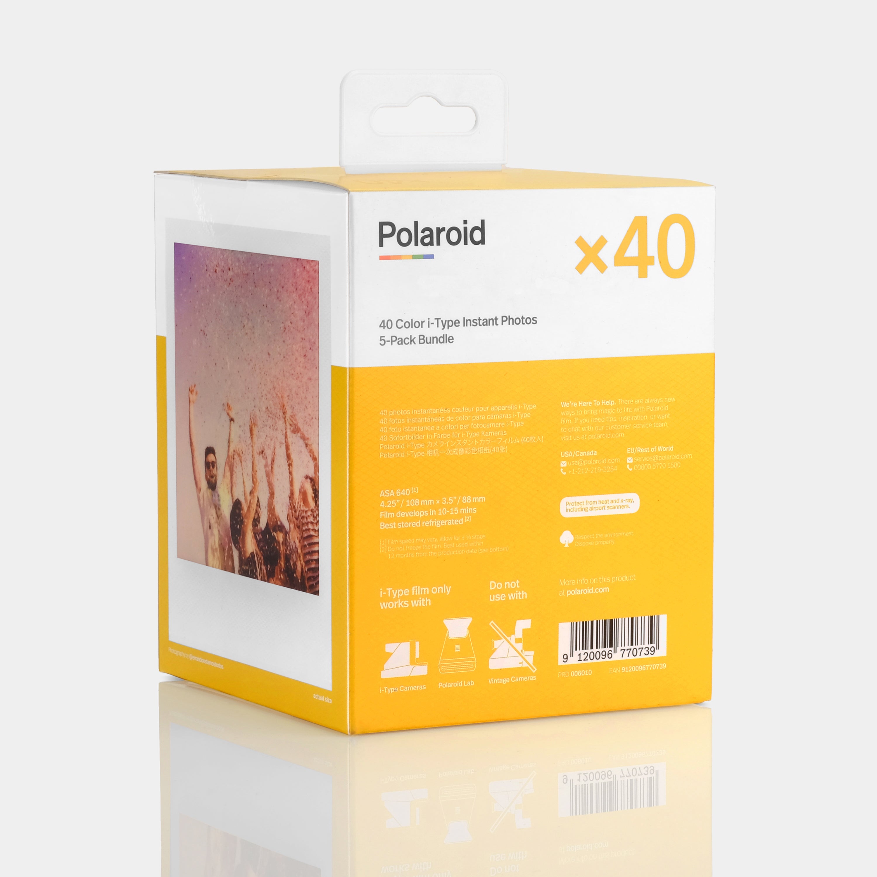 Polaroid Color i-Type Instant Film - Five Pack