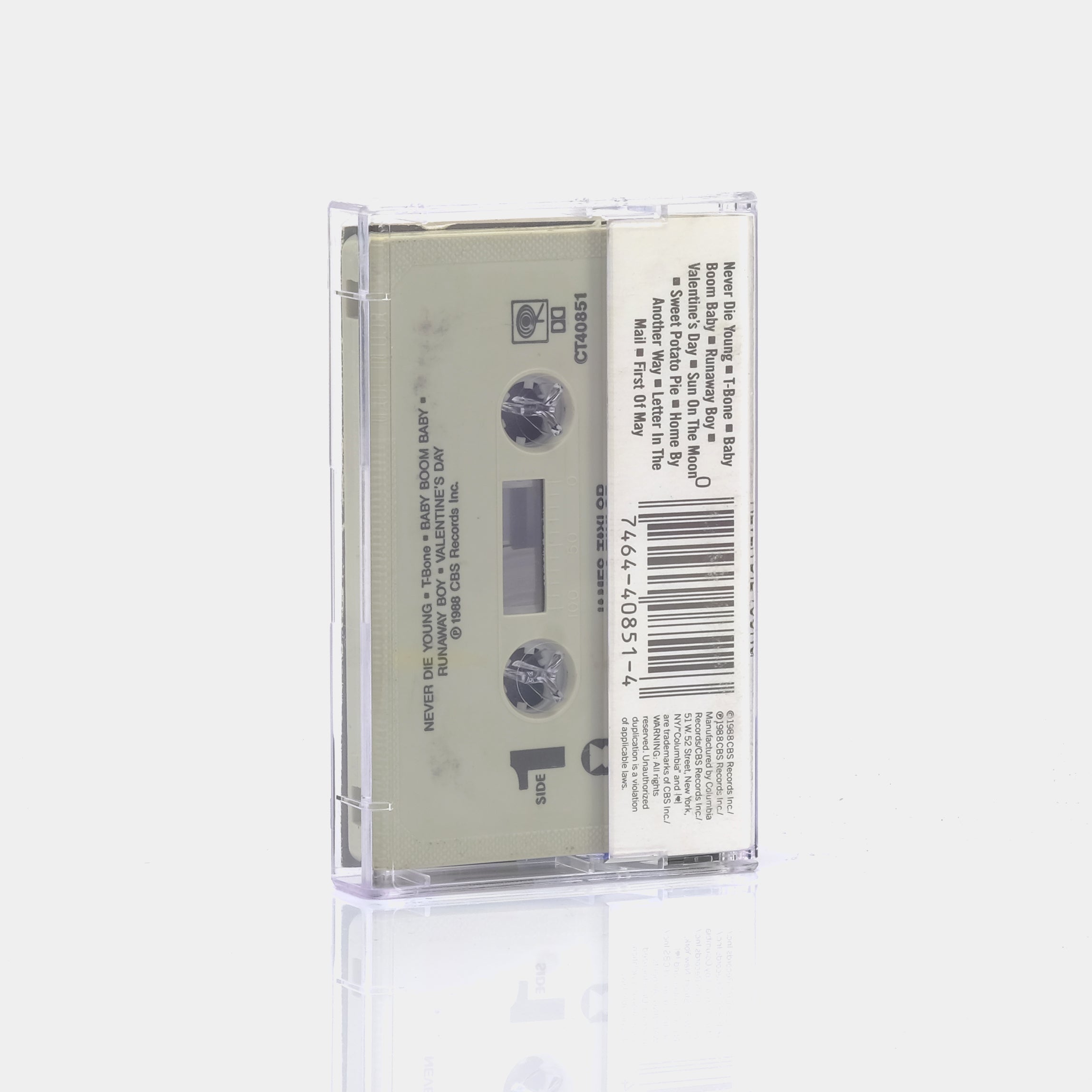 James Taylor - Never Die Young Cassette Tape