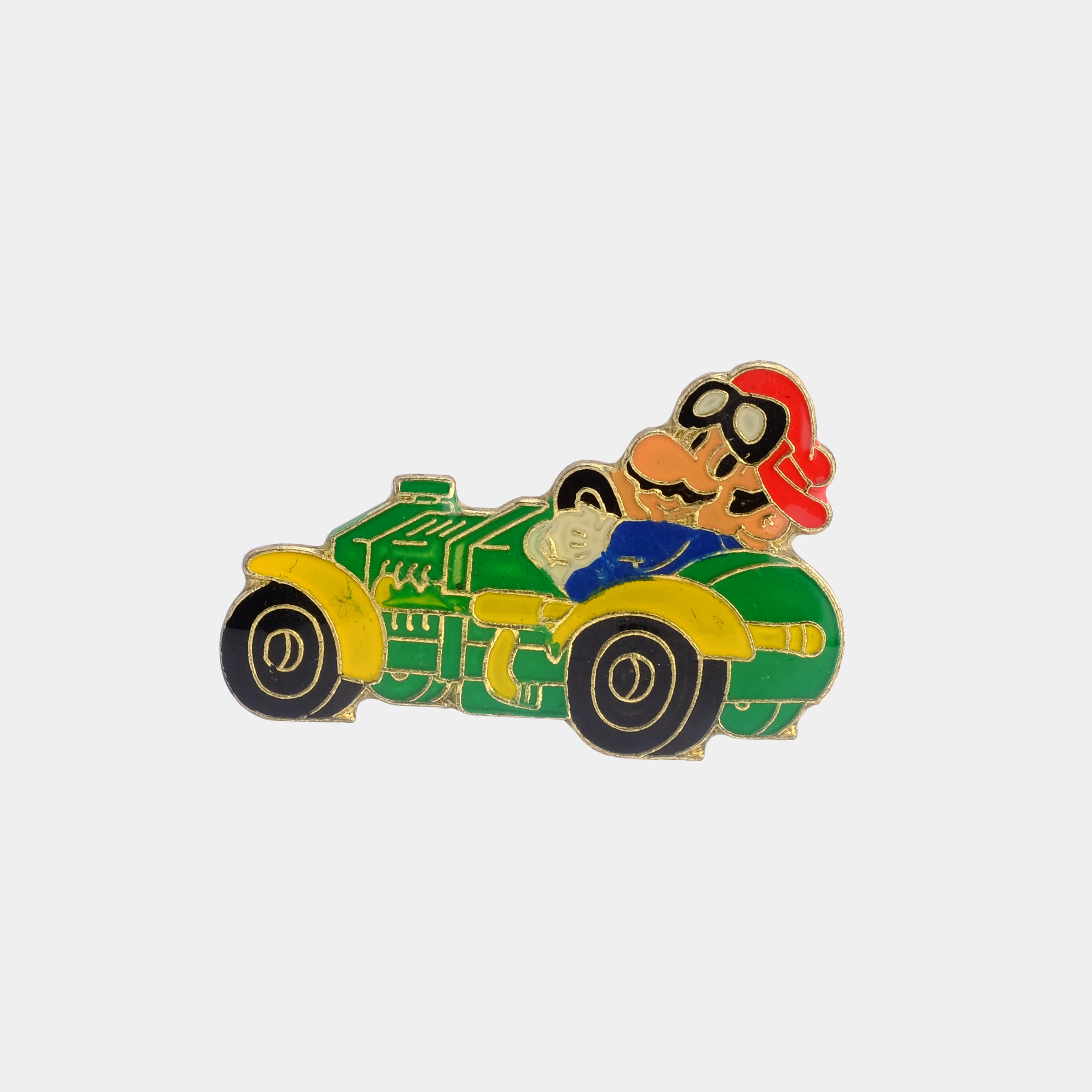 Nintendo Mario Racecar 1988 Vintage Enamel Pin