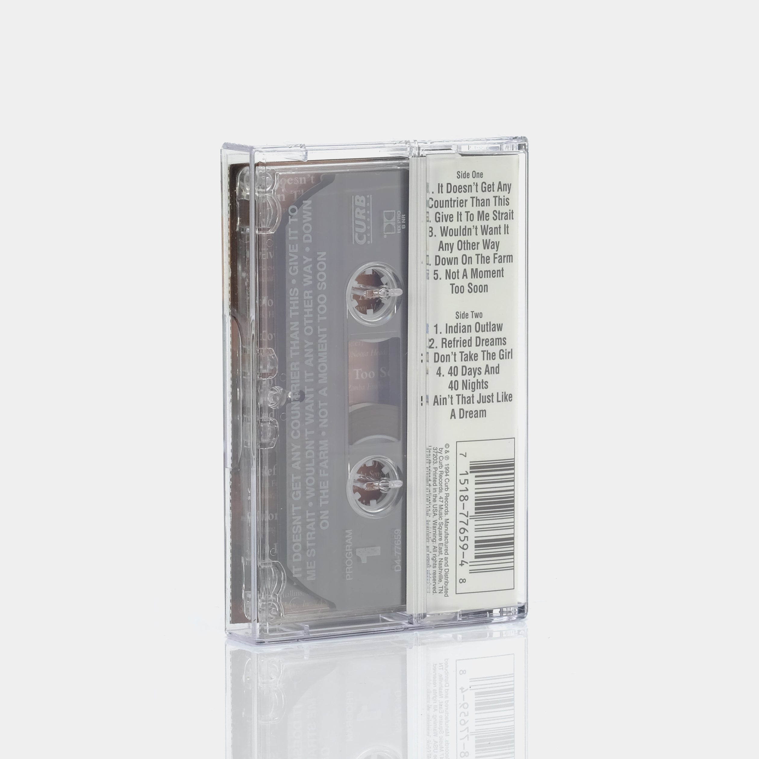 Tim McGraw - Not A Moment Too Soon Cassette Tape