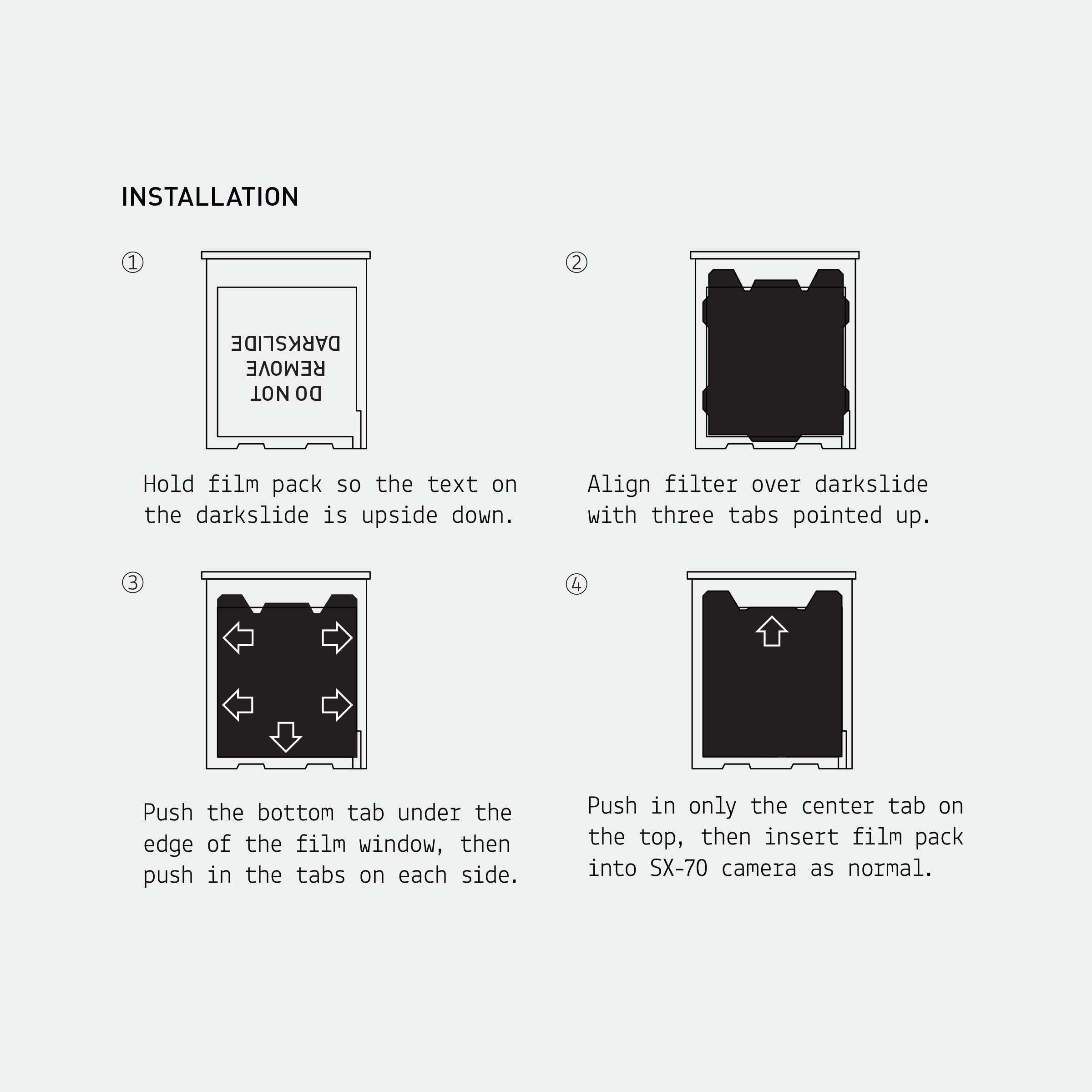 ND Filters for SX-70 Instant Film Cameras (2-Pack)
