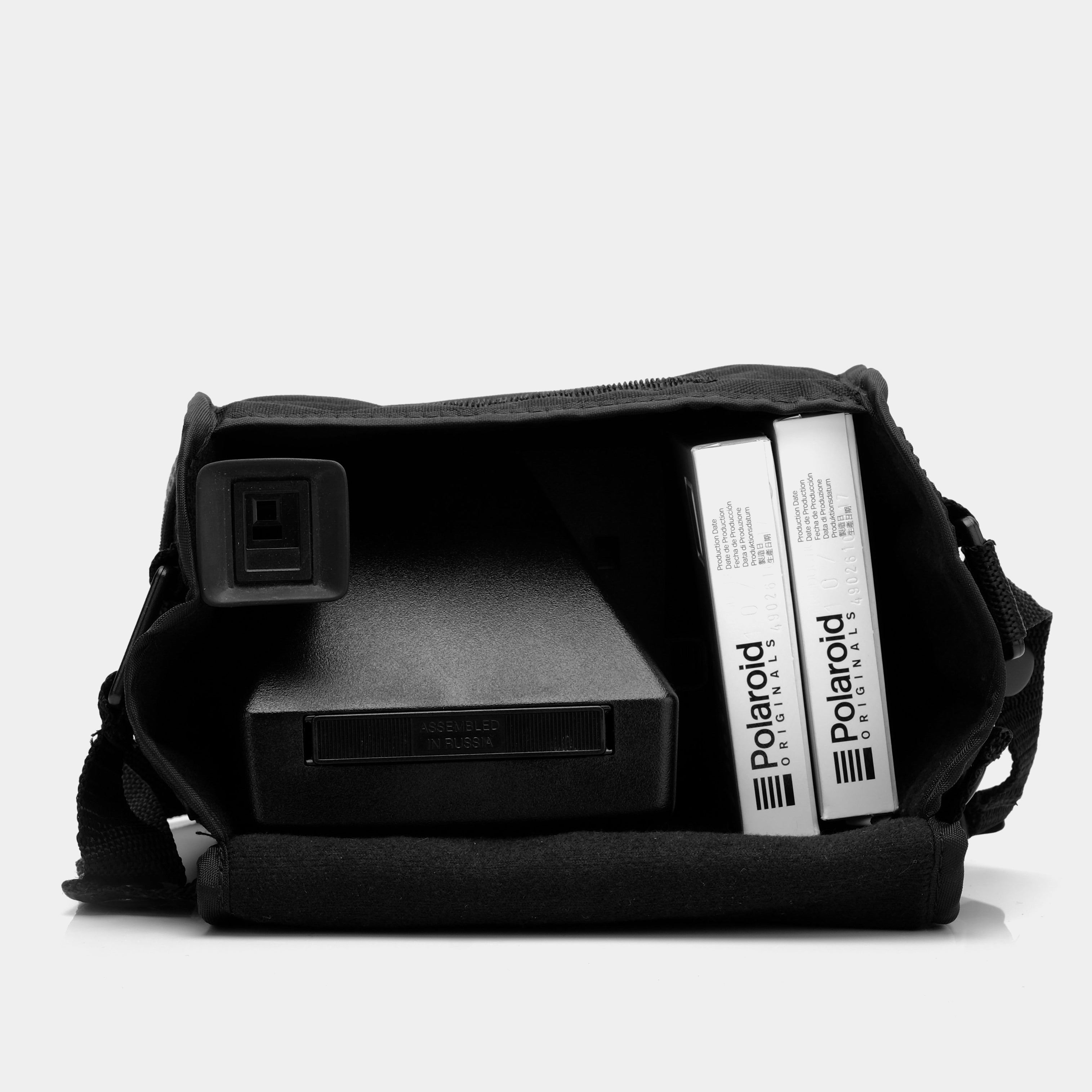 Polaroid Mesh Pocket Instant Camera Bag with Retrospekt Pin