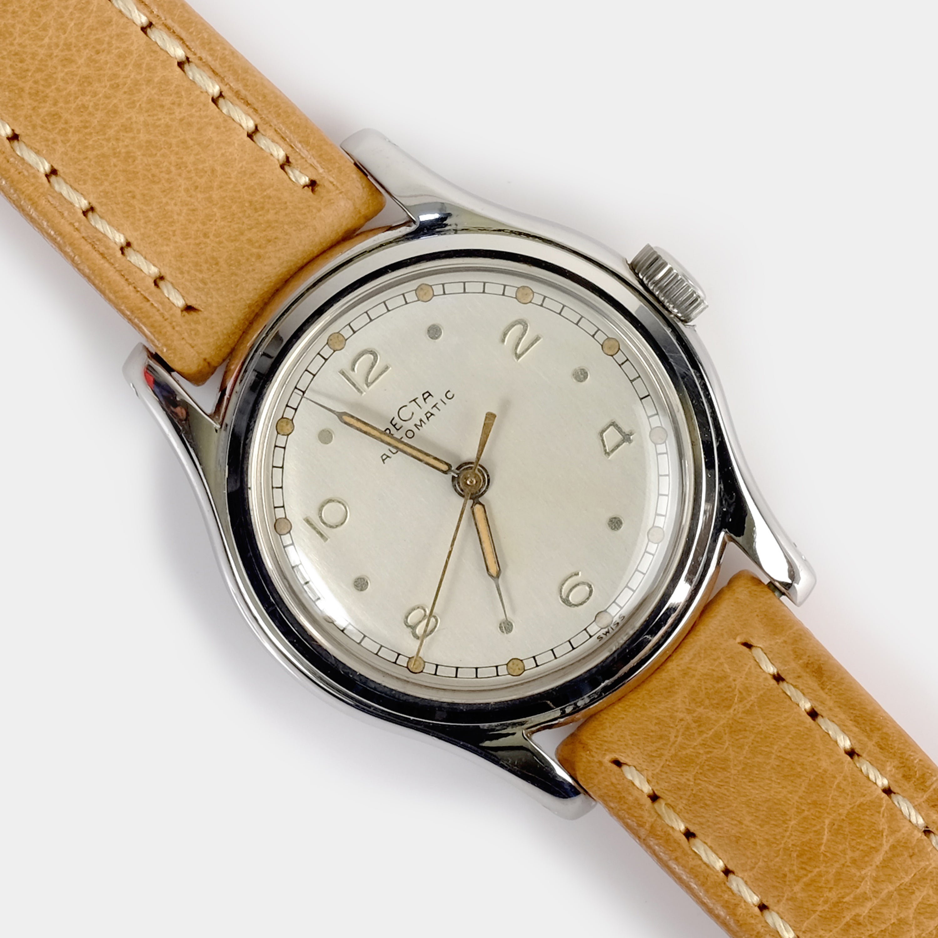 Recta XBC 1/0a Grand Prix Automatic Circa 1948 Wristwatch