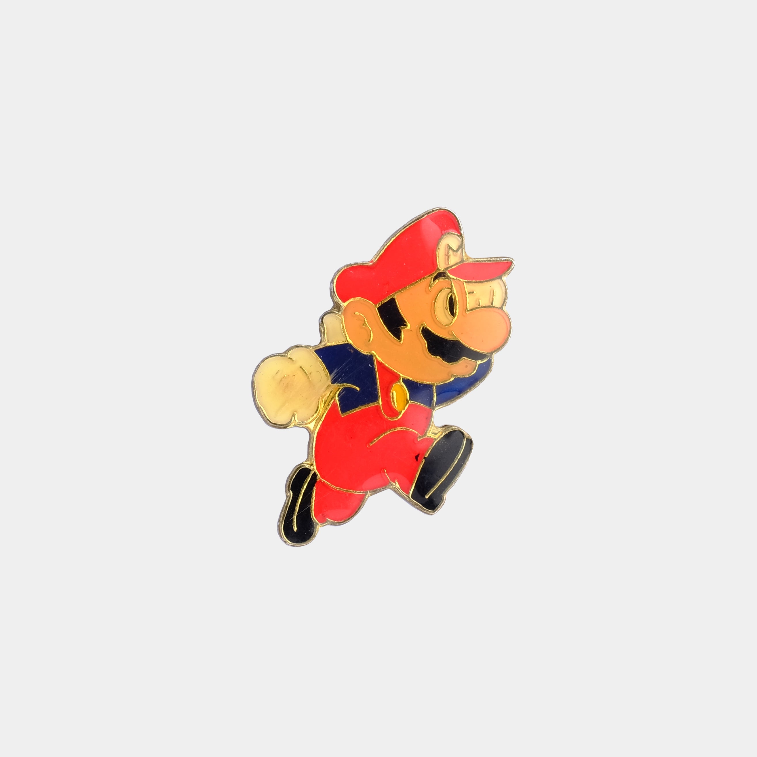 Nintendo Mario Jumping 1988 Vintage Enamel Pin