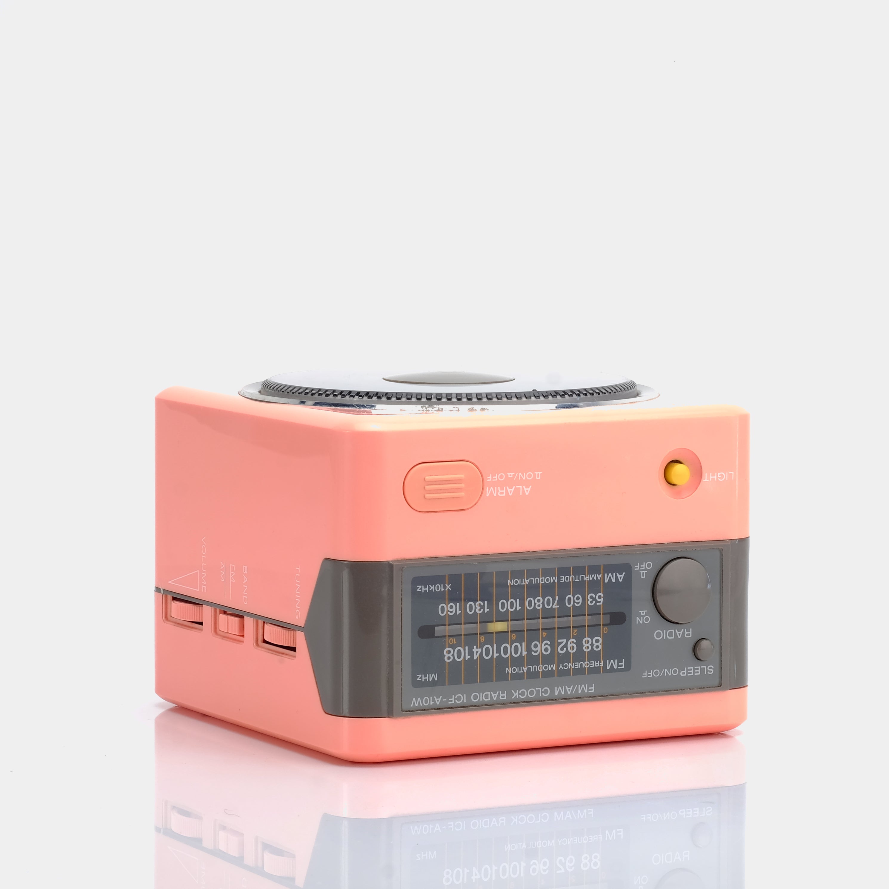 Sony ICF-A10W Pink AM/FM Alarm Clock Radio