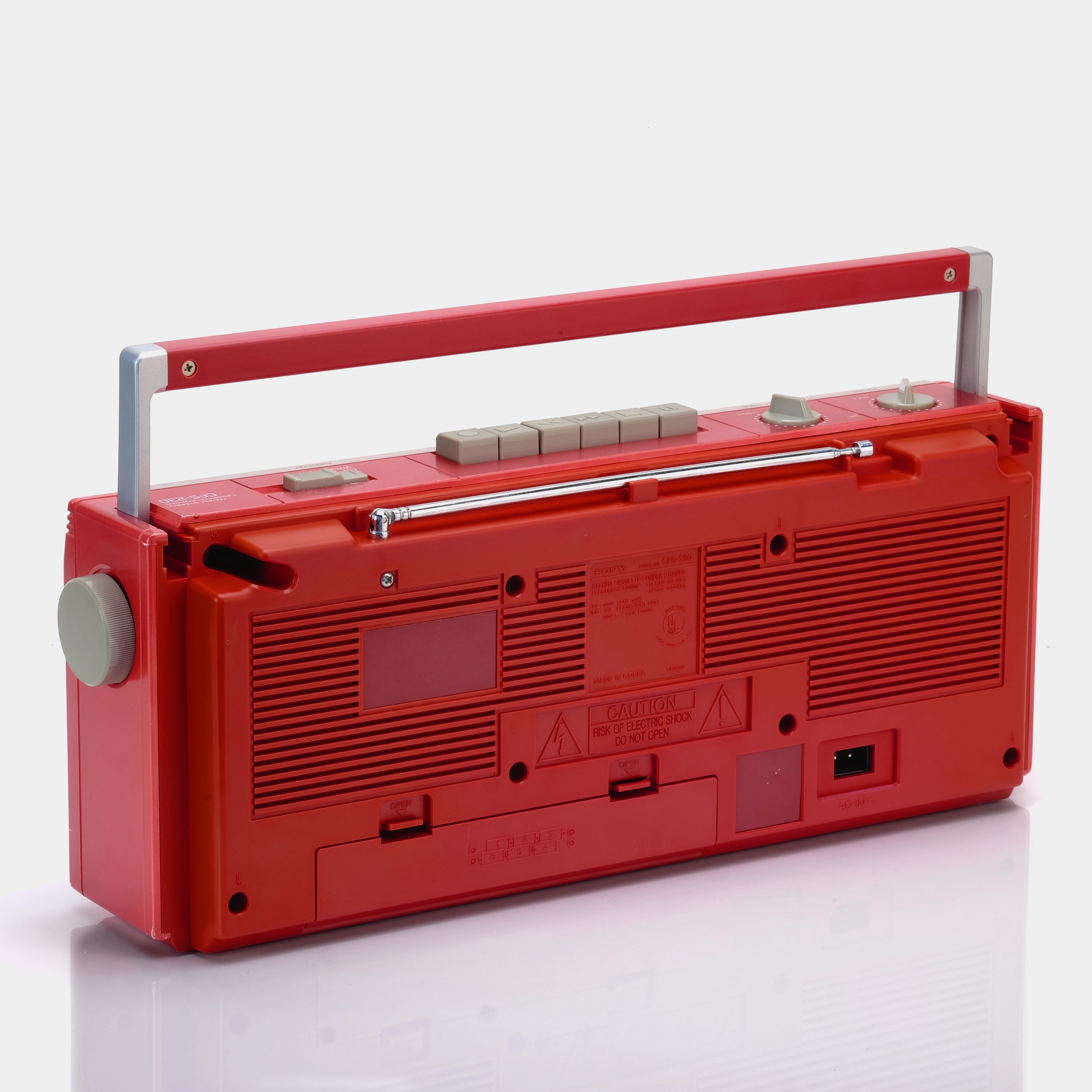 Sony CFS-230 Red Boombox Cassette Player