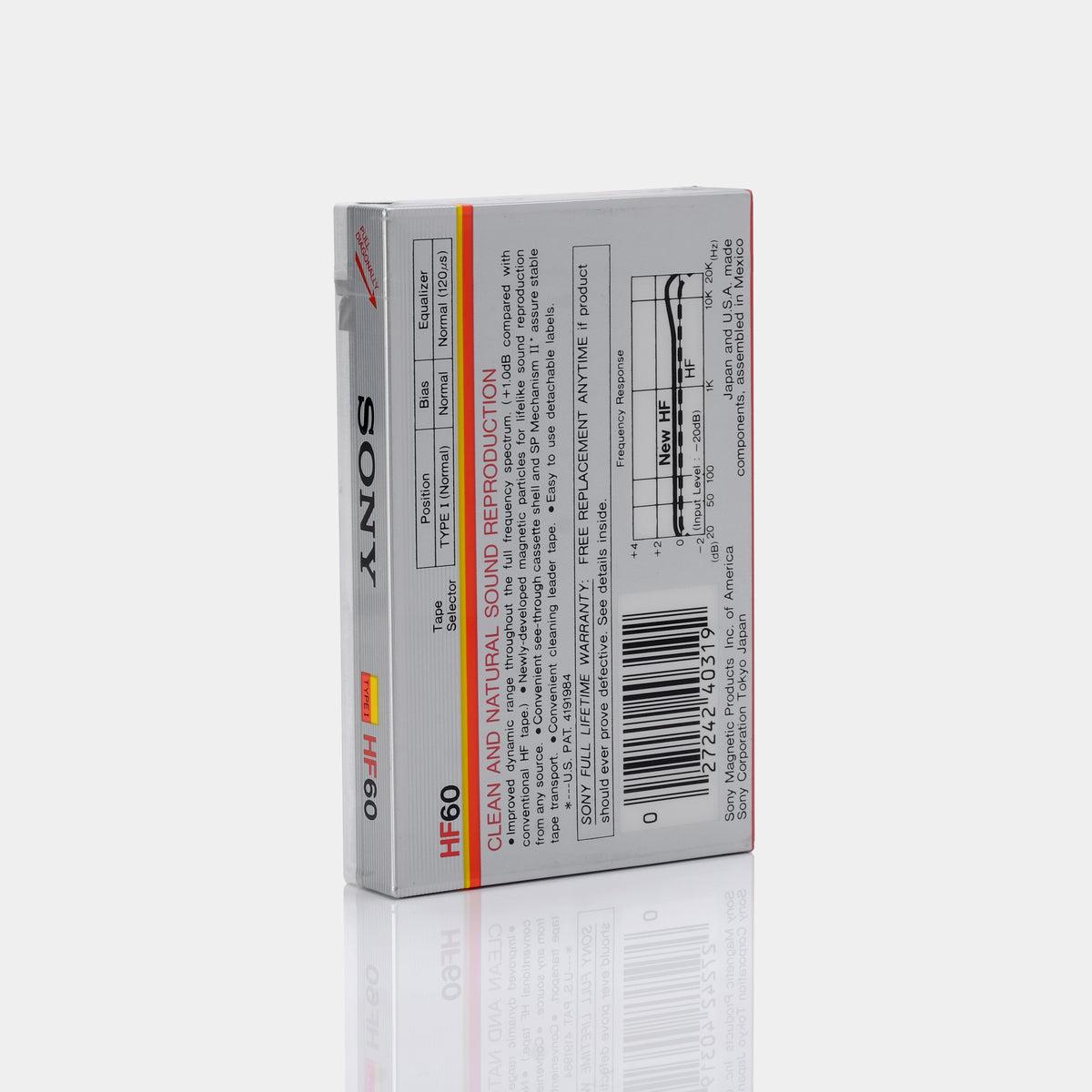 Sony HF60 Type I 60 Min Blank Cassette Tape – Retrospekt