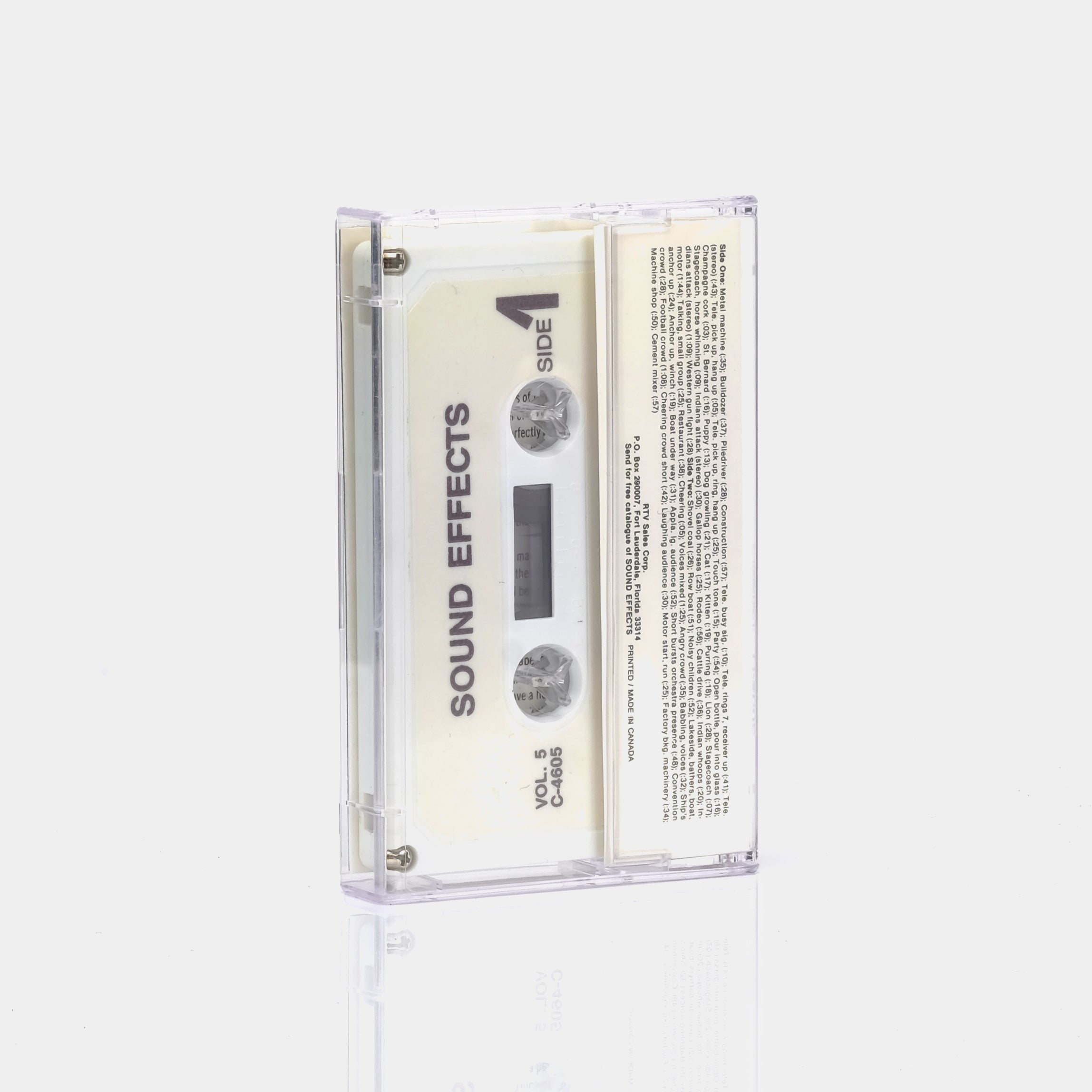 Sound Effects Vol. 5 Cassette Tape