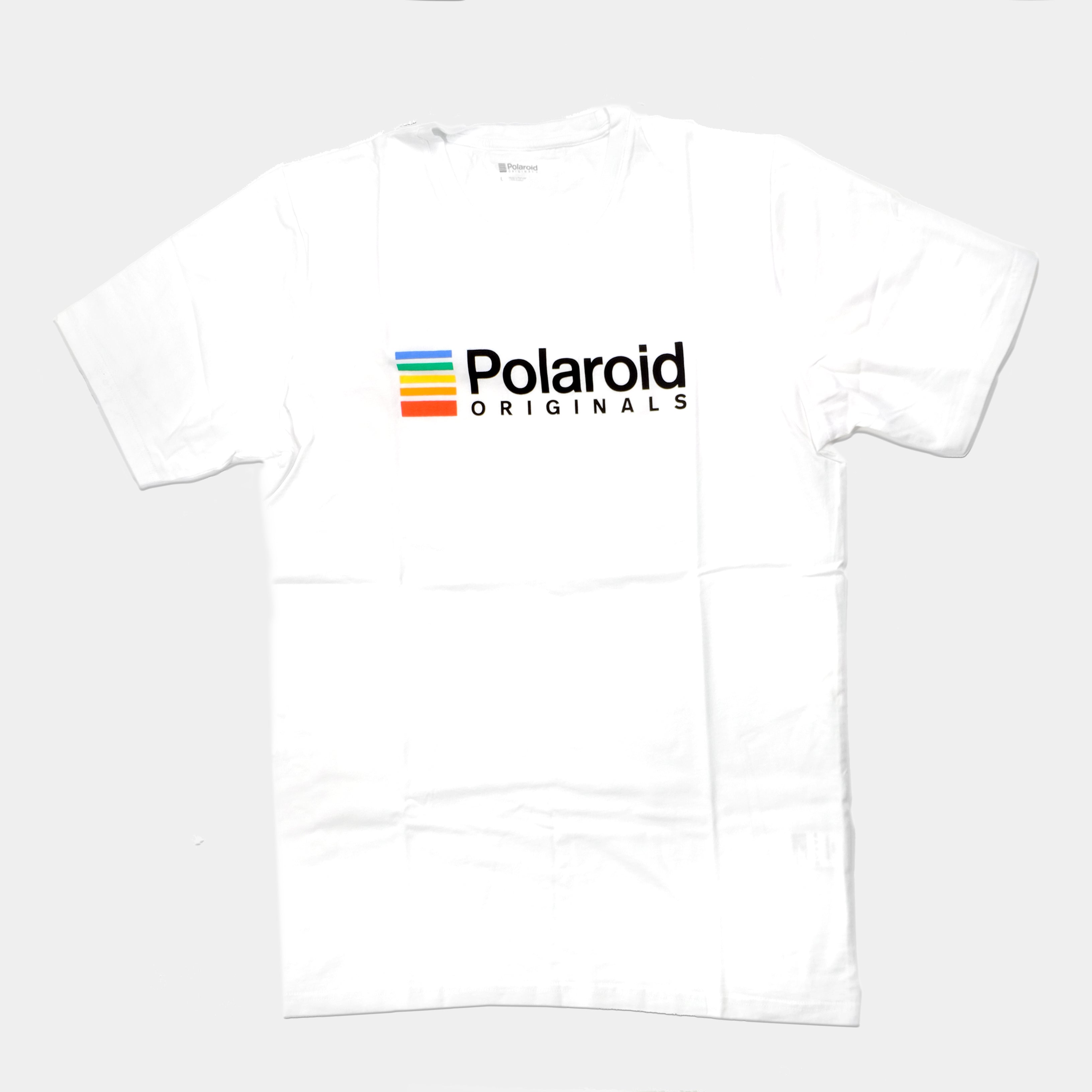 Polaroid Originals White and Rainbow Logo T-Shirt