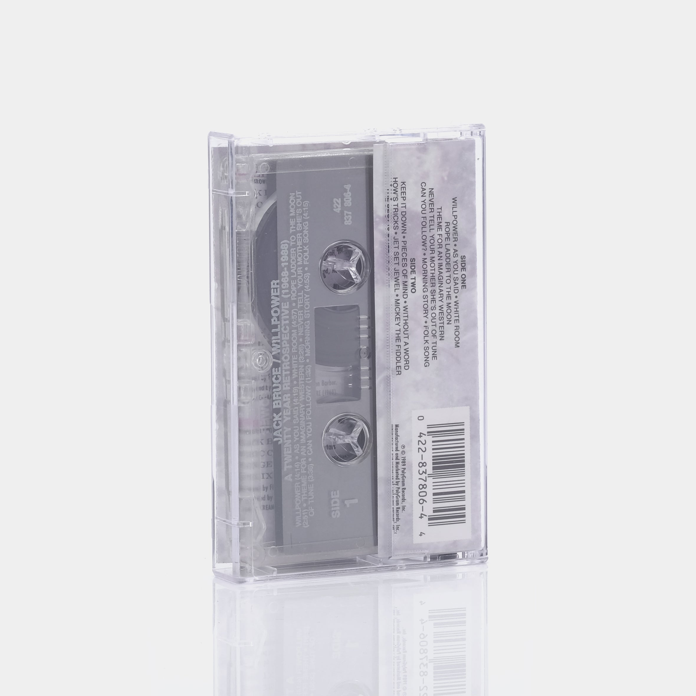 Jack Bruce - Willpower: A 20 Year Retrospective 1968-1988 Cassette Tape