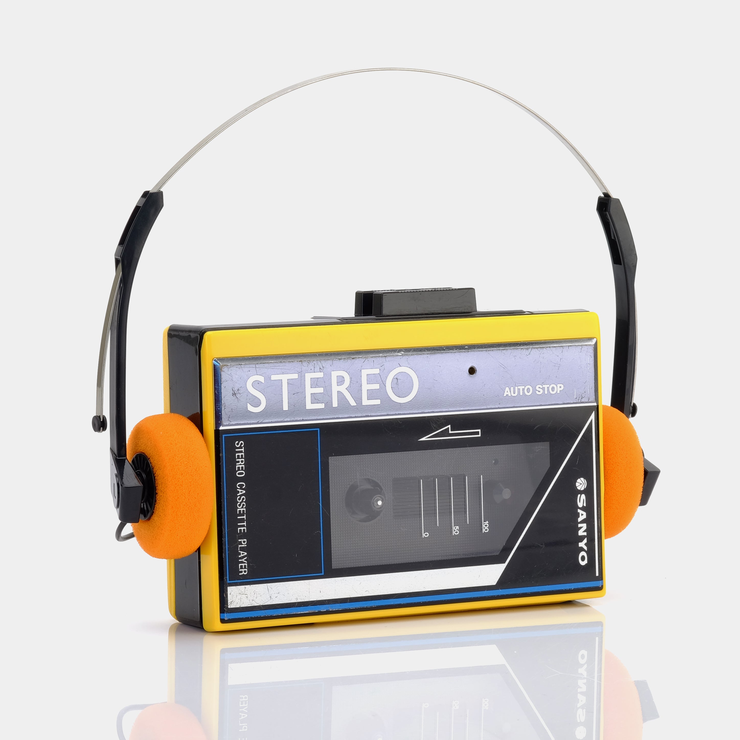 Sanyo Stereo MGP9 Yellow Portable Cassette Player