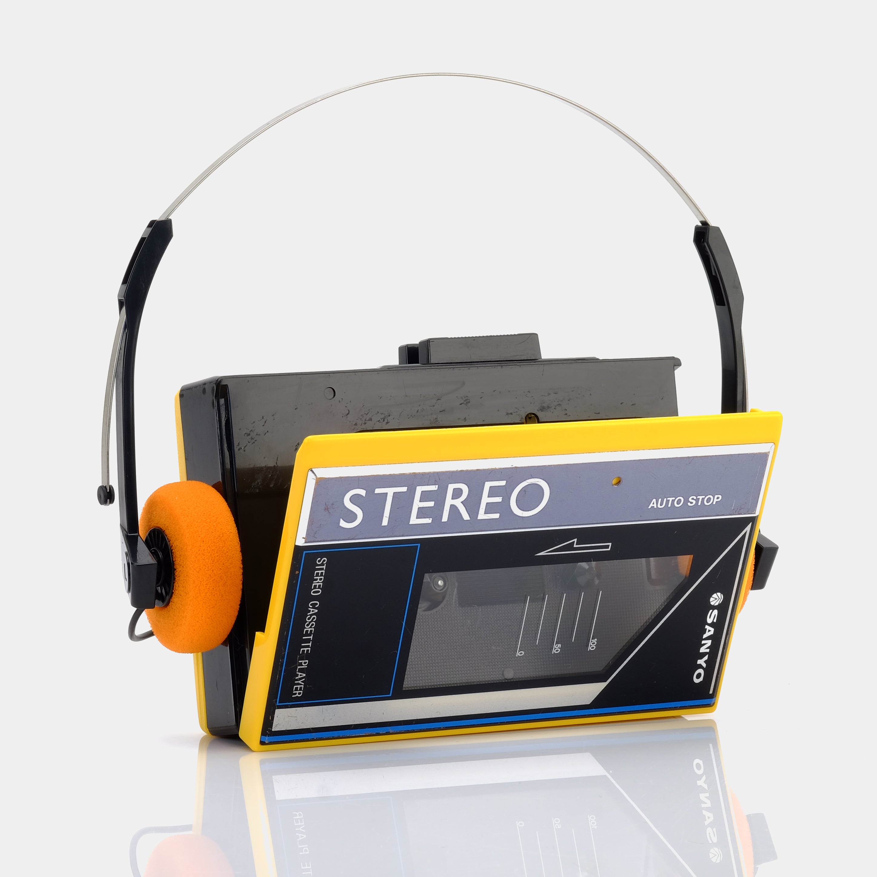 Sanyo Stereo MGP9 Yellow Portable Cassette Player